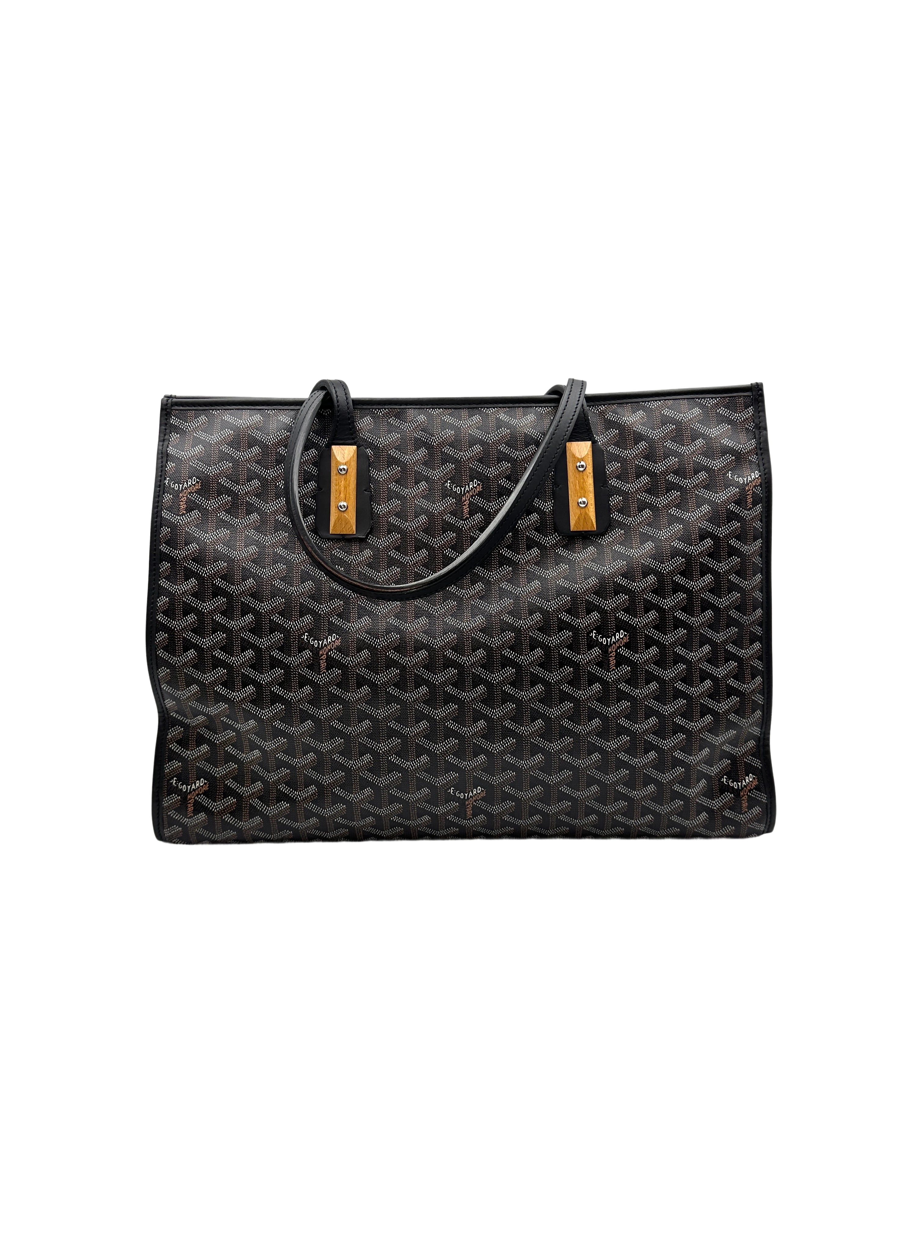 Goyard  Goyardine Marquises Black Tote Bag GR37