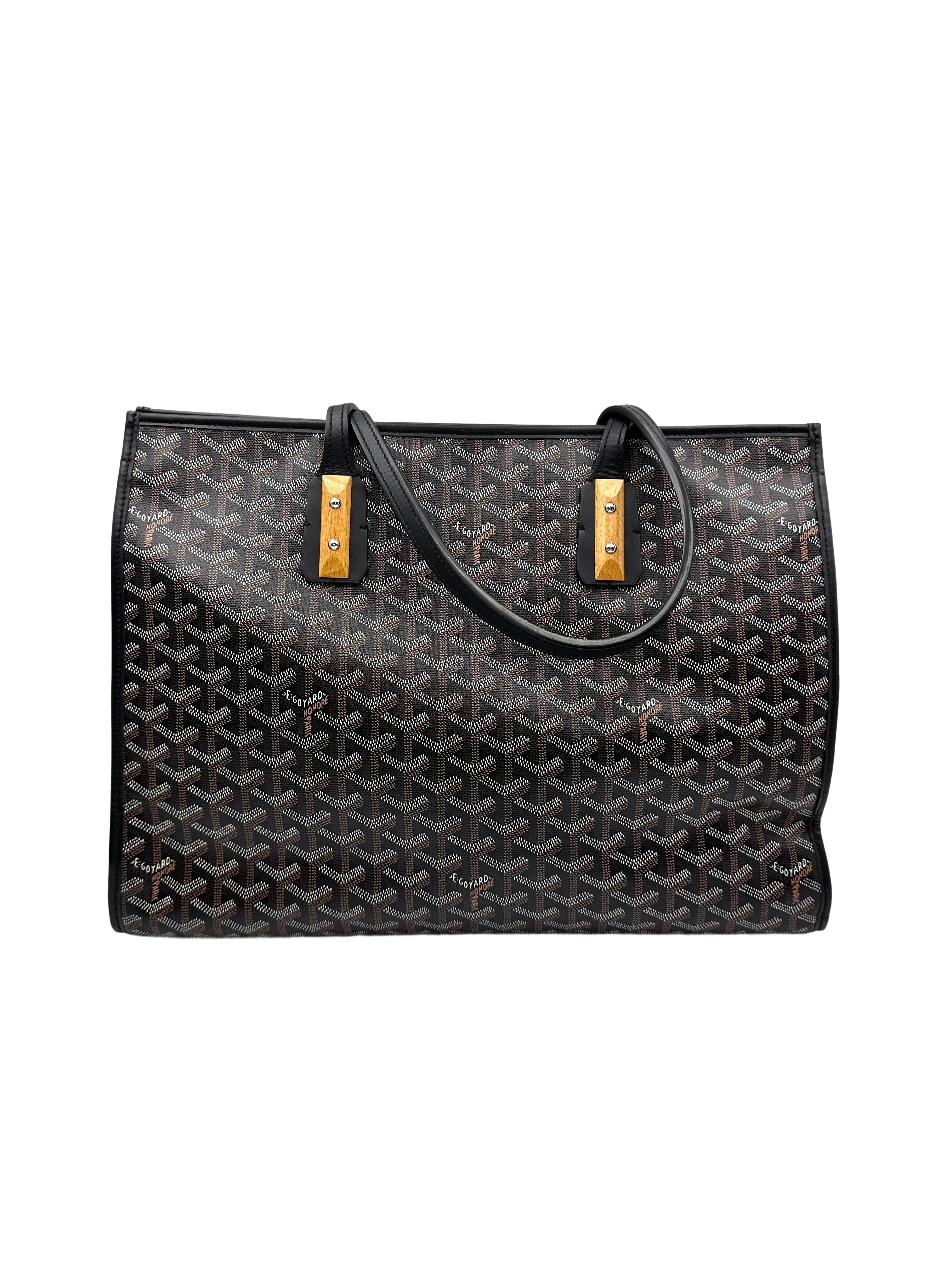 Goyard  Goyardine Marquises Black Tote Bag GR37
