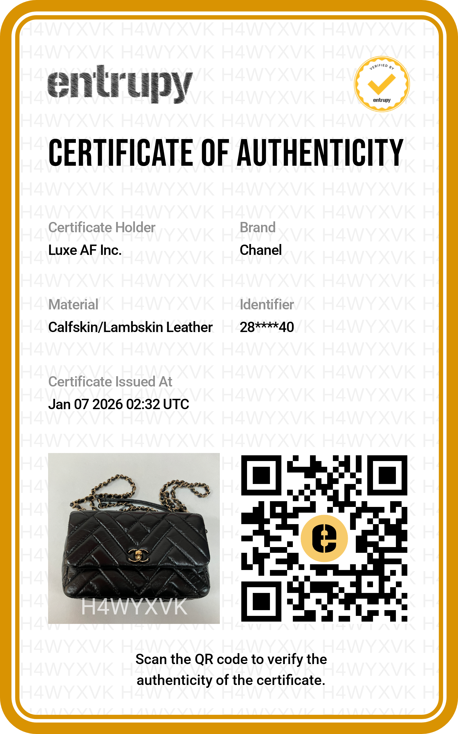Chanel Black Lambskin Flap Bag (28***40) CC1084