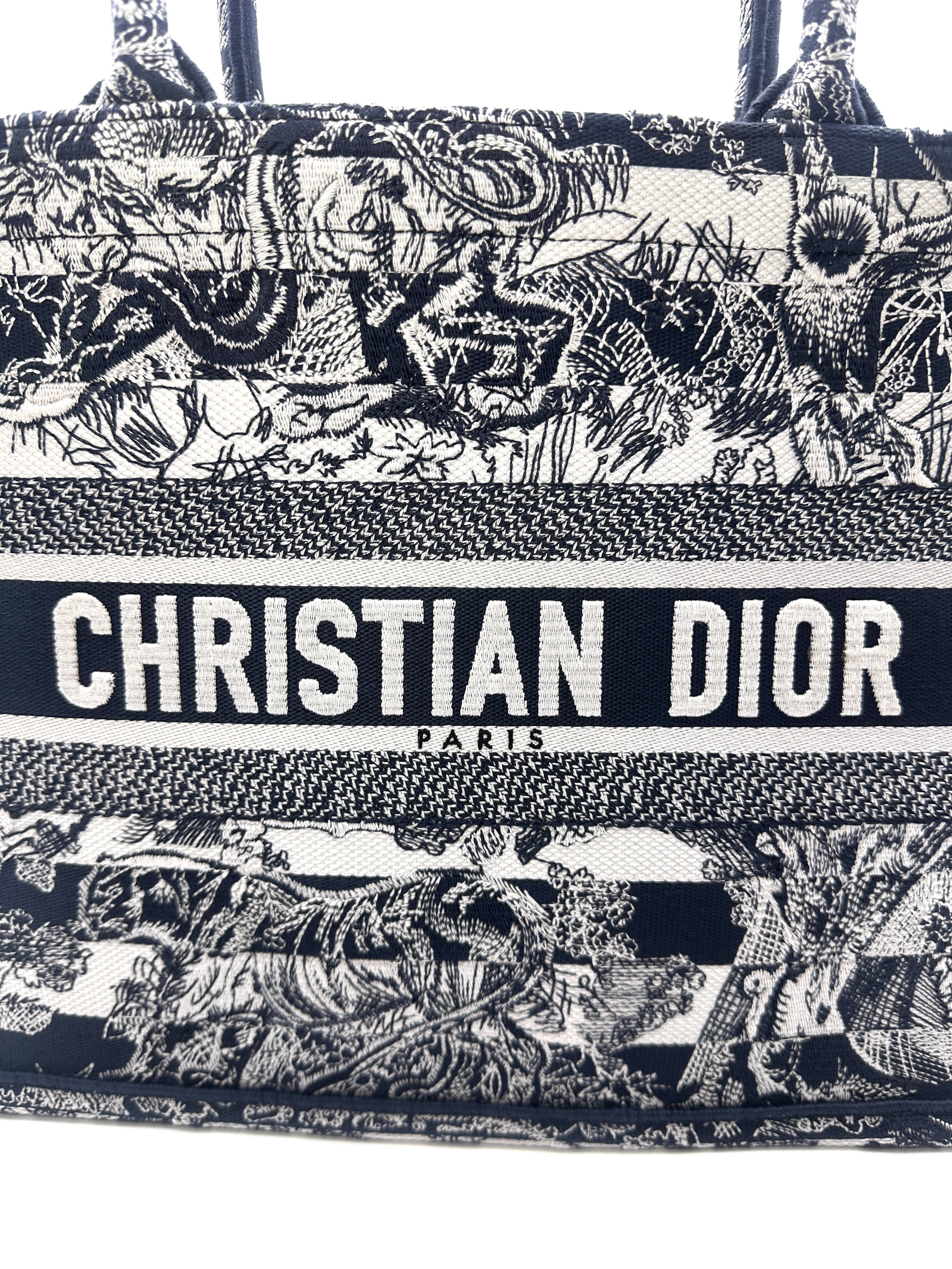 Christian Dior Zodiac Embroidered Medium Book Tote DRB