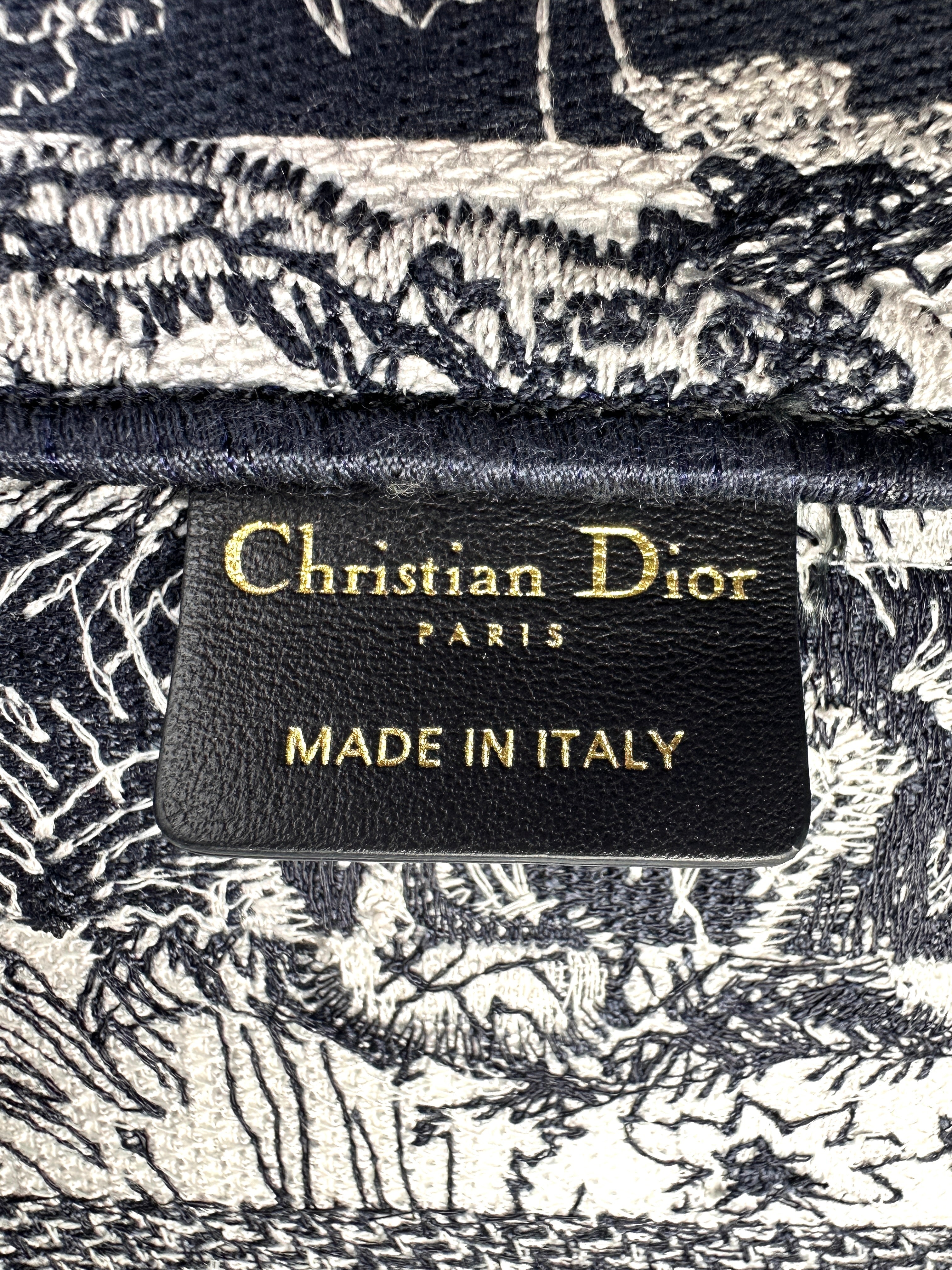 Christian Dior Zodiac Embroidered Medium Book Tote DRB