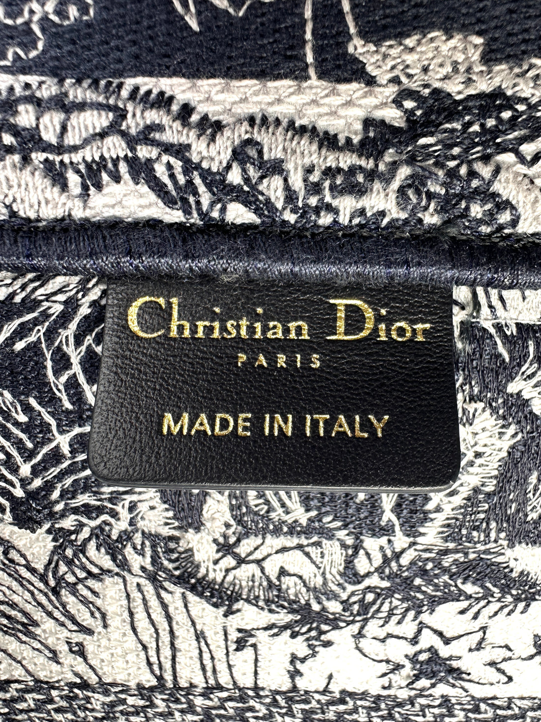Christian Dior Zodiac Embroidered Medium Book Tote DRB