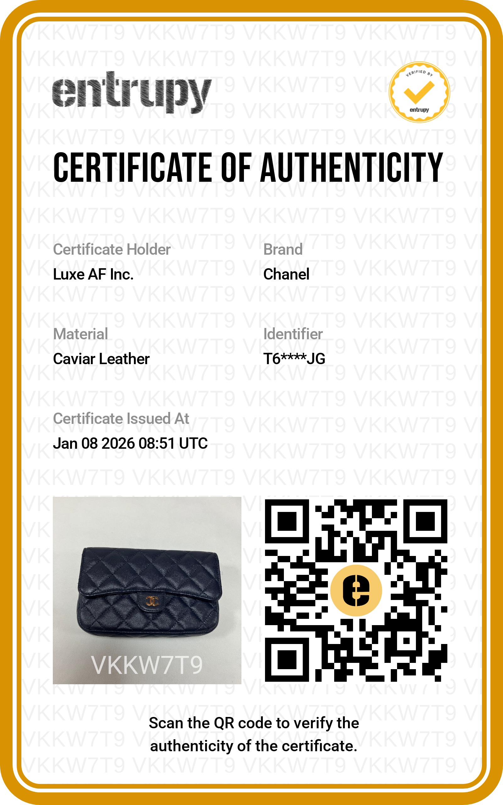 Chanel WOC Navy Blue Caviar Leather Gold Hardware(T6***JG) CC1088