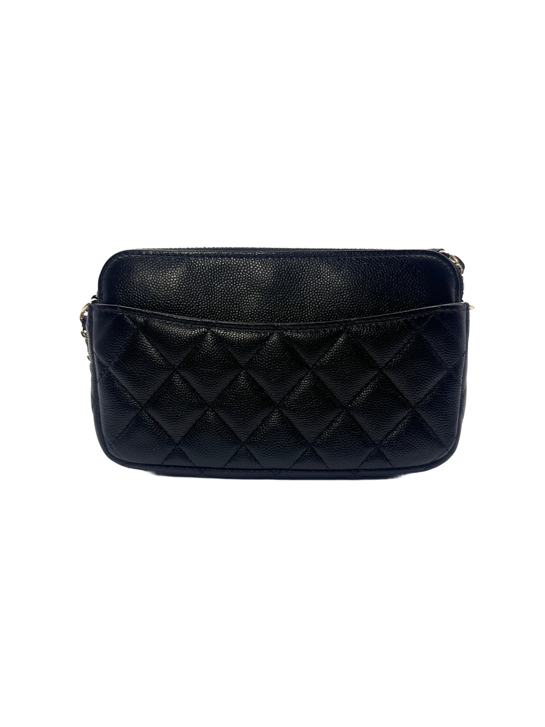 Chanel Black Quilted Caviar Leather WOC Bag(31***26) CC1089