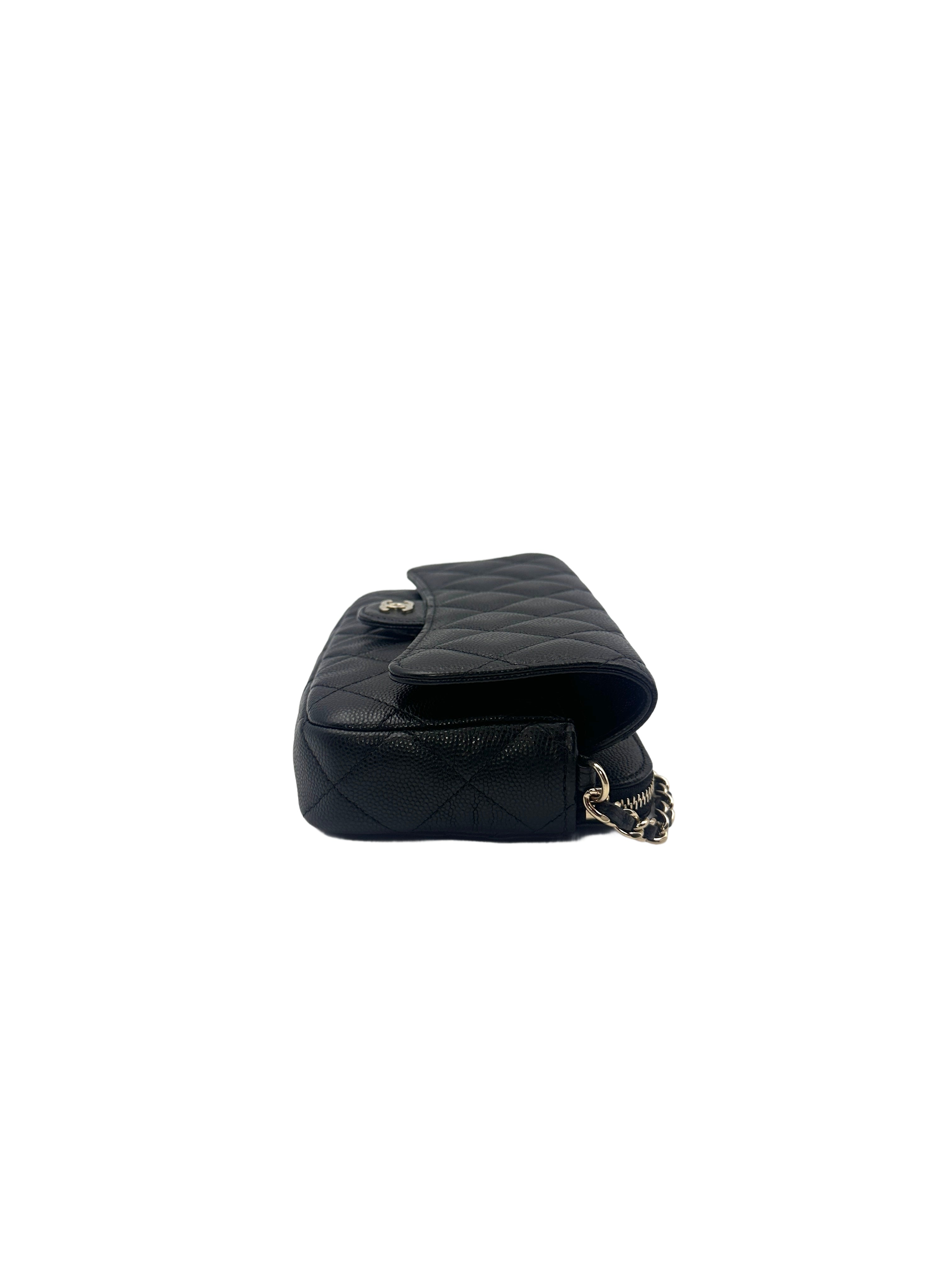 Chanel Black Quilted Caviar Leather WOC Bag(31***26) CC1089