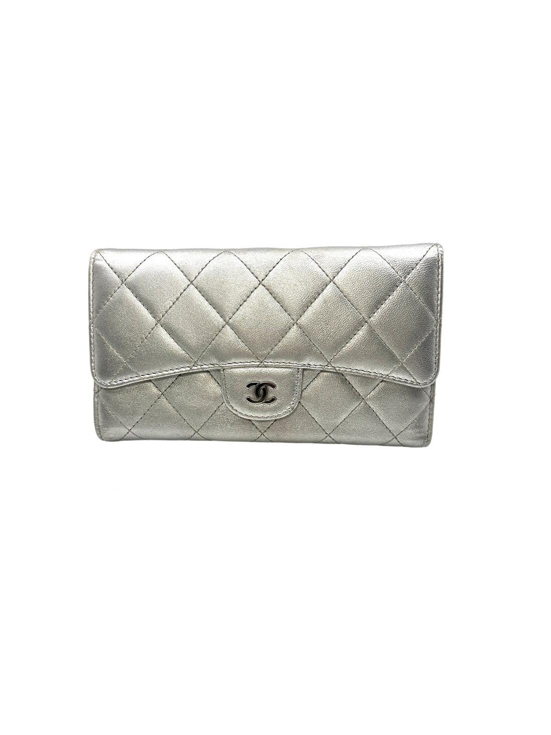 Chanel Quilted Leather Classic Long Flap Wallet(18***38) CC1097