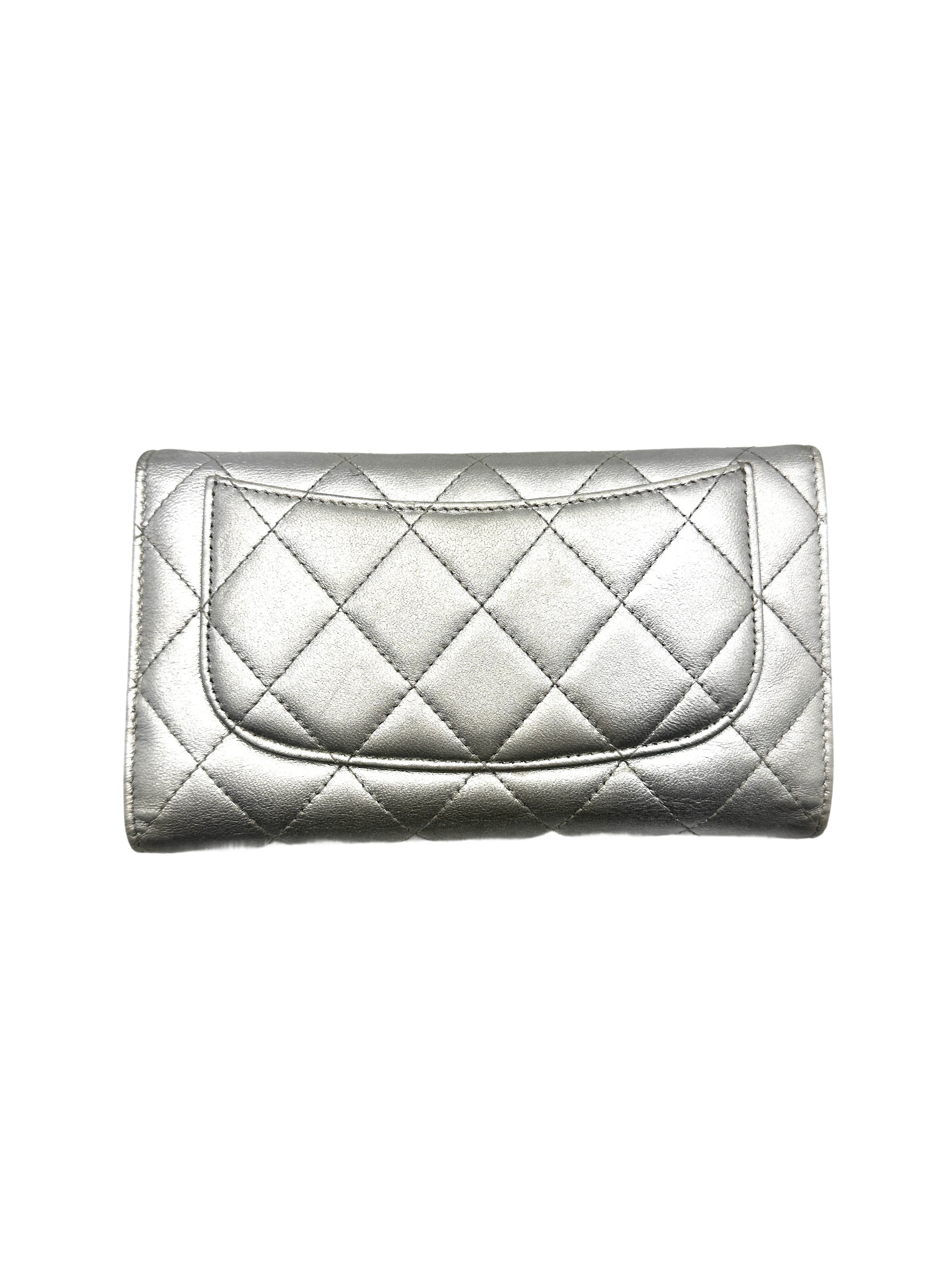 Chanel Quilted Leather Classic Long Flap Wallet(18***38) CC1097