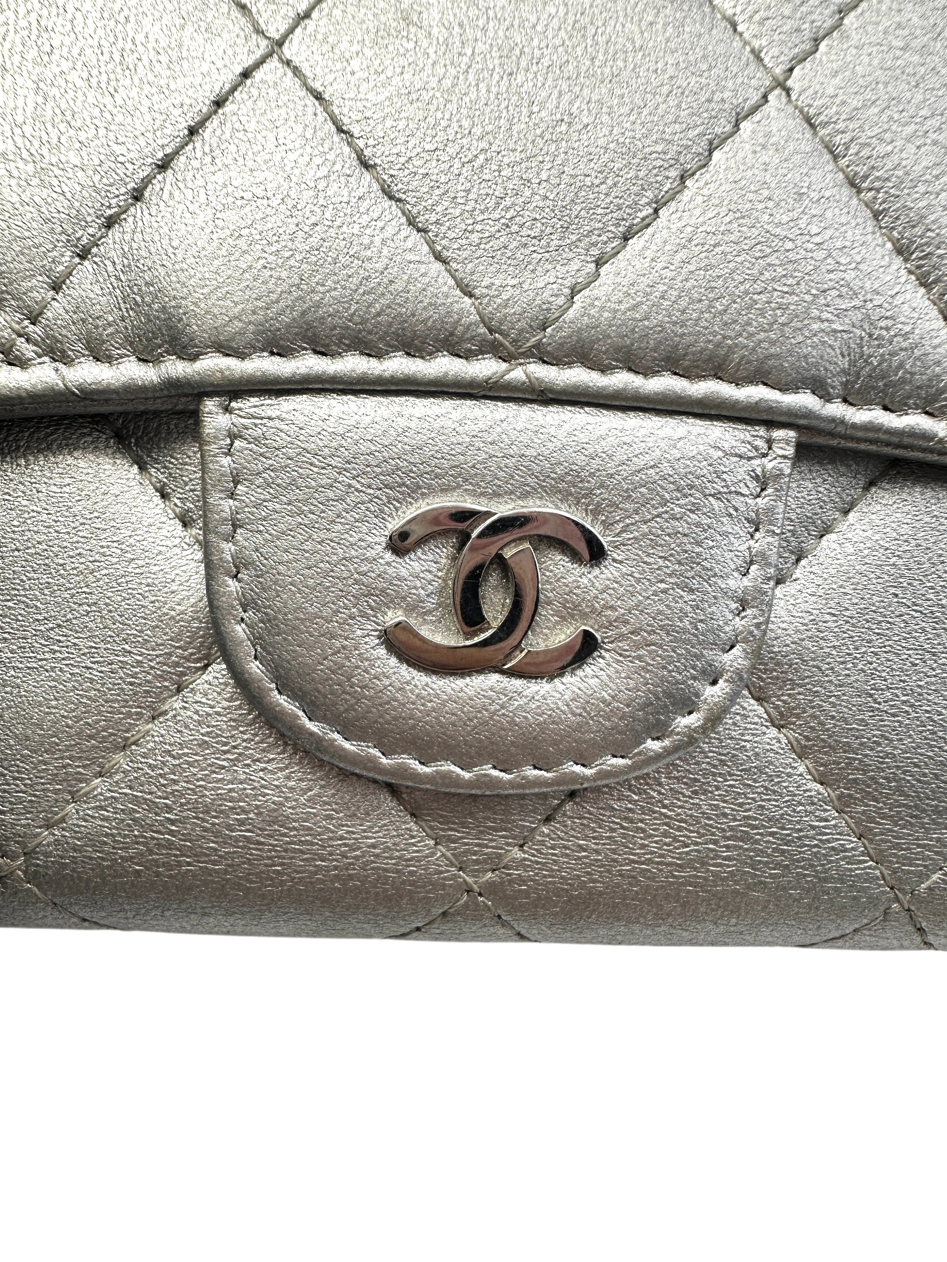 Chanel Quilted Leather Classic Long Flap Wallet(18***38) CC1097