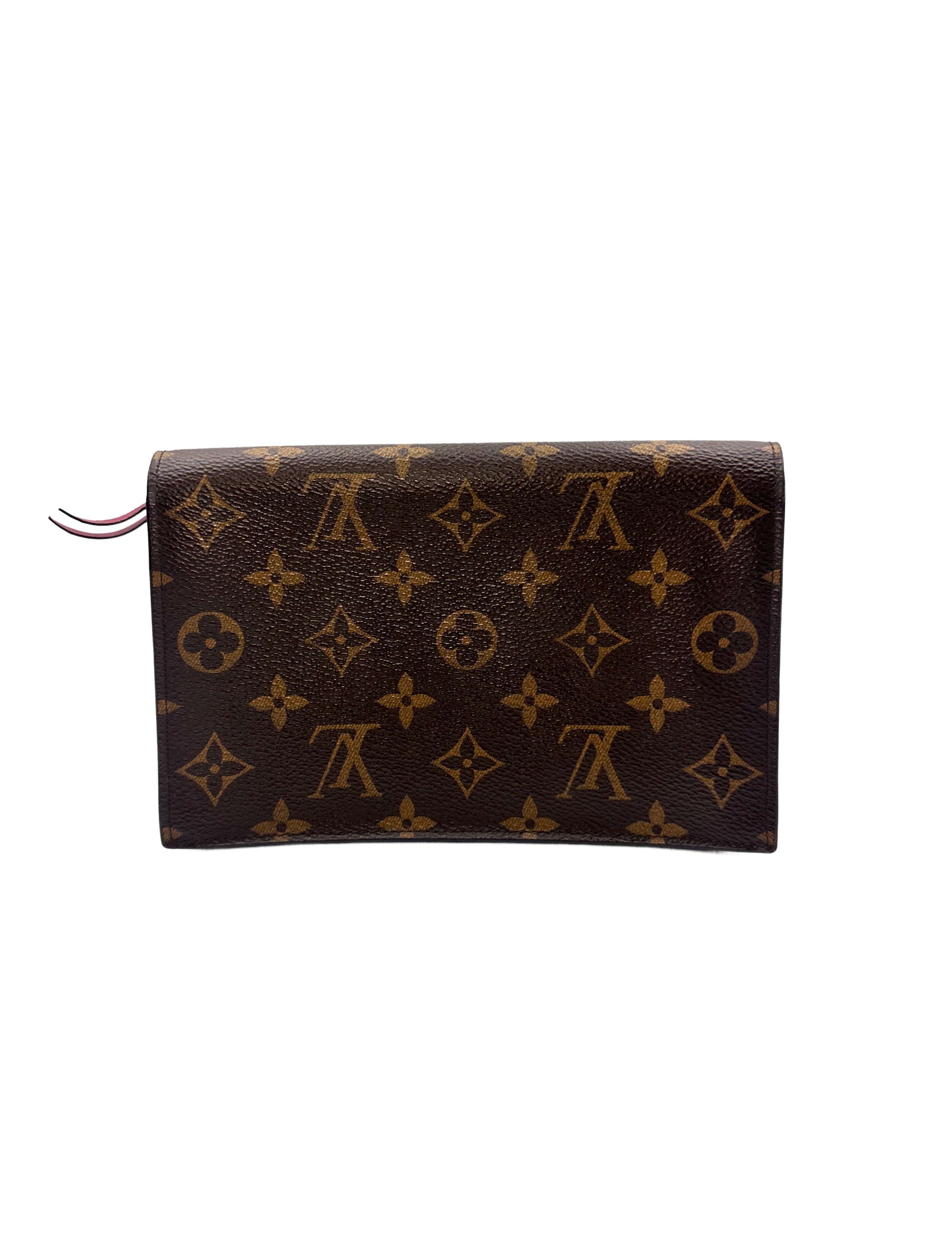 Louis Vuitton Monogram Flore Chain Wallet Bag LV1576