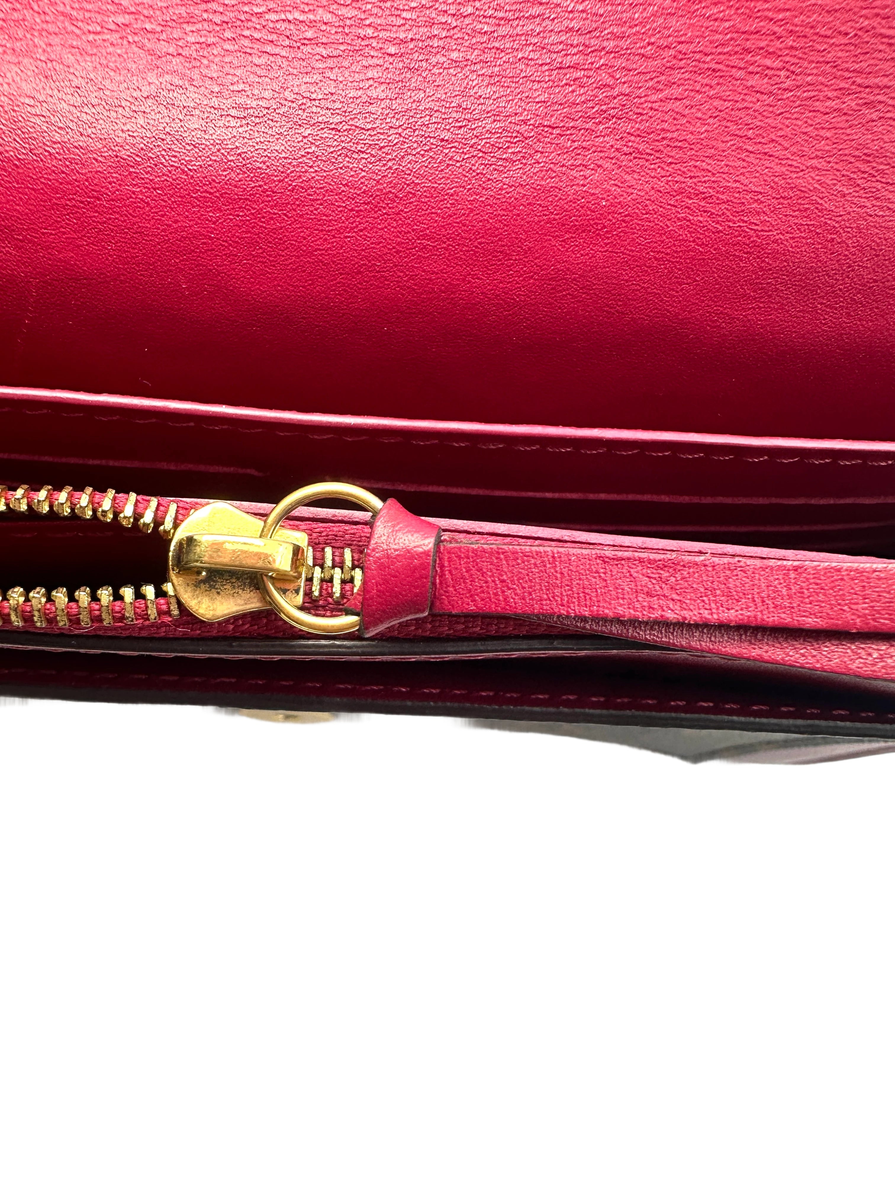 Louis Vuitton Monogram Flore Chain Wallet Bag LV1576