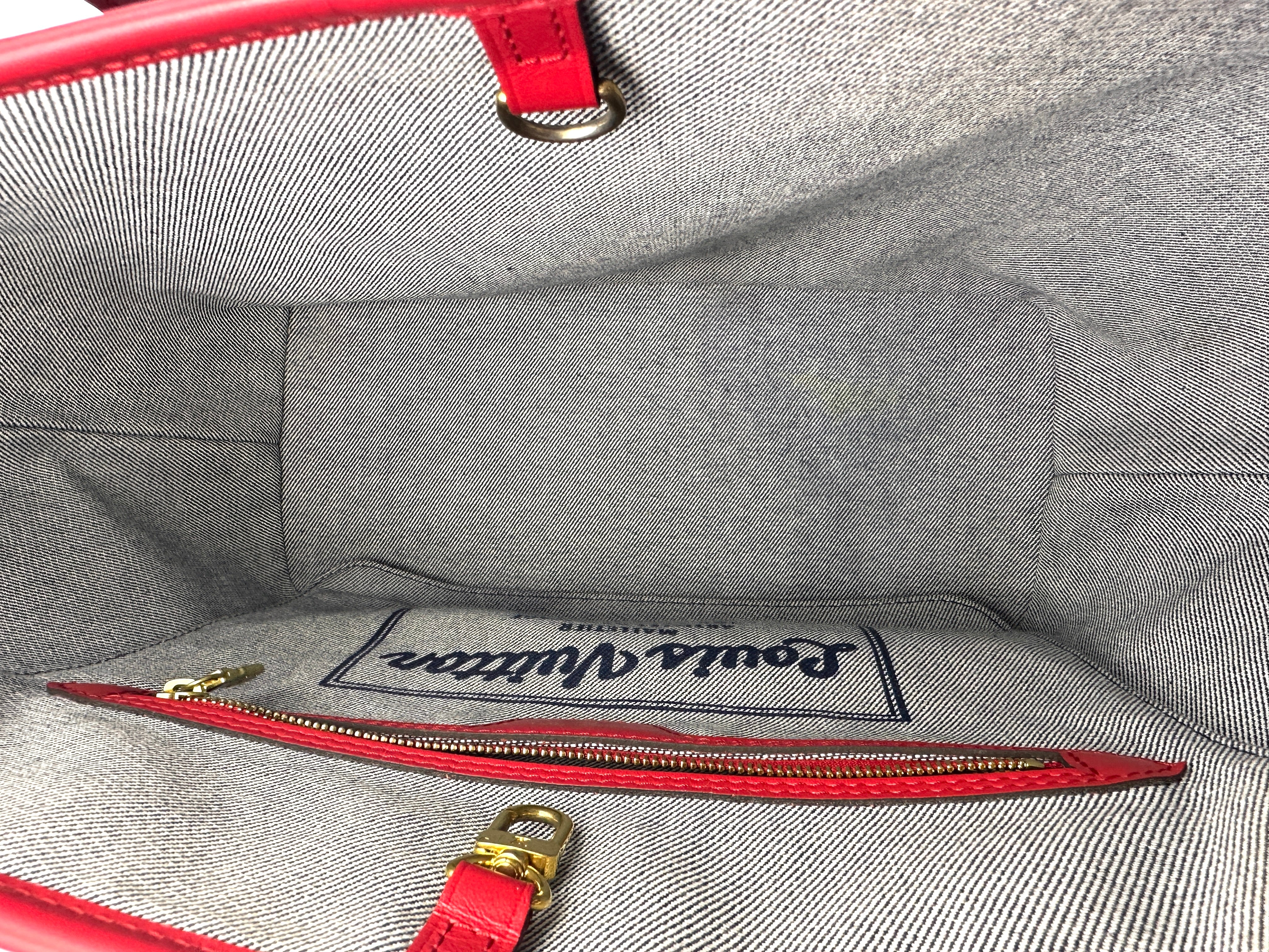 Louis Vuitton Never Full MM Patchwork Monogram Denim Medium Shoulder Bag Blue LV1575