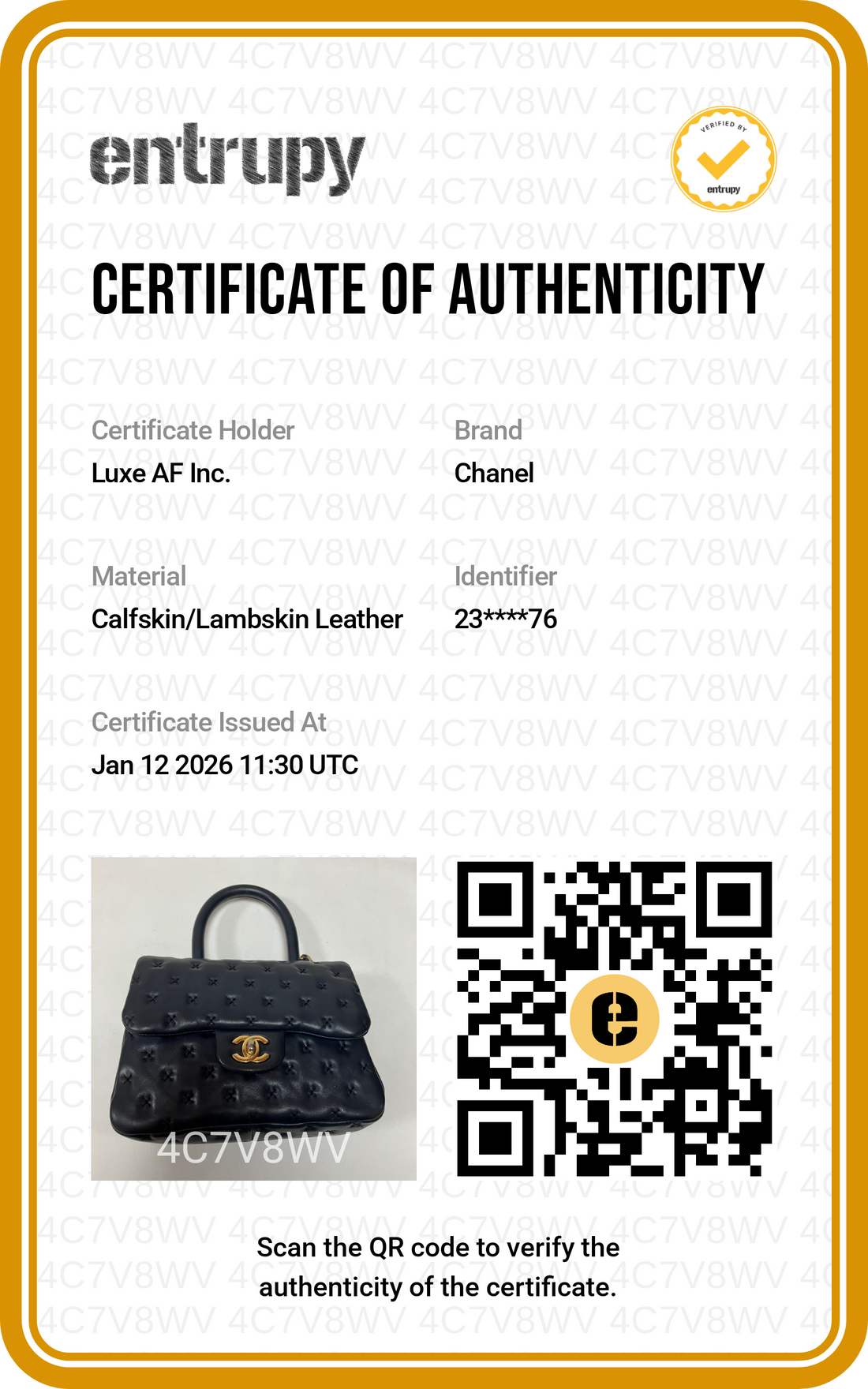Chanel Dark Blue Leather Cross Stitch Coco Handle Bag(23***76) CC1218