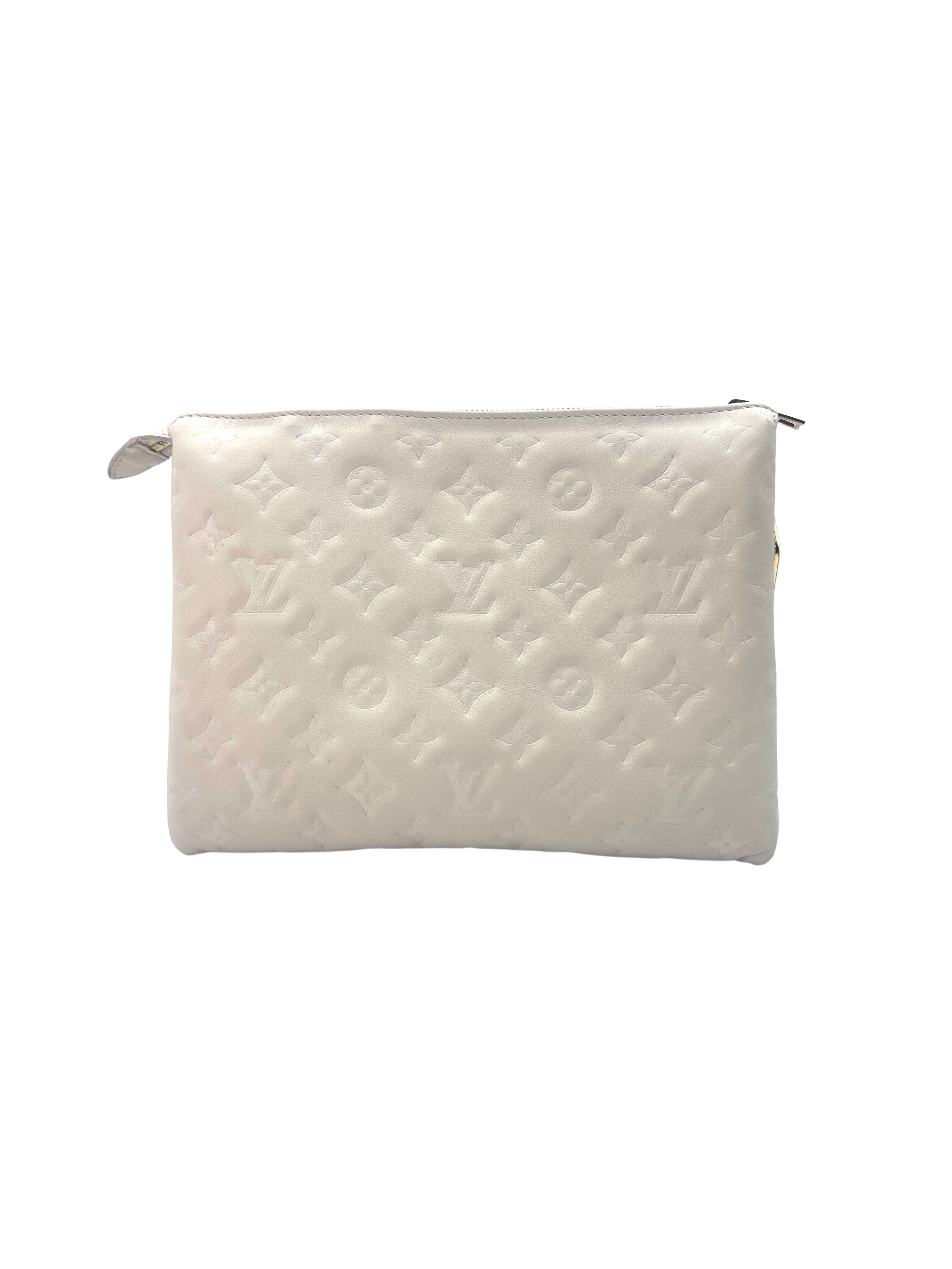 Louis Vuitton Coussin PM Cream Monogram Lambskin Small Size Bag LV1583