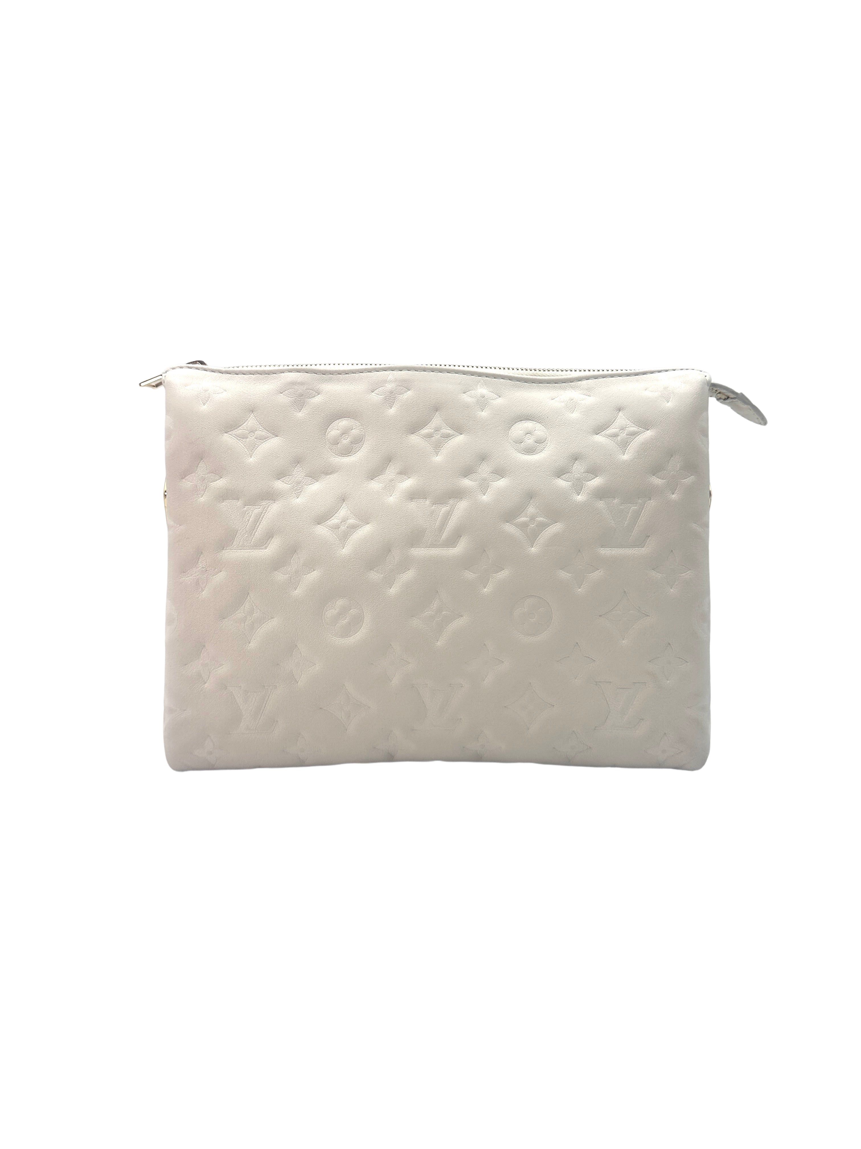Louis Vuitton Coussin PM Cream Monogram Lambskin Small Size Bag LV1583