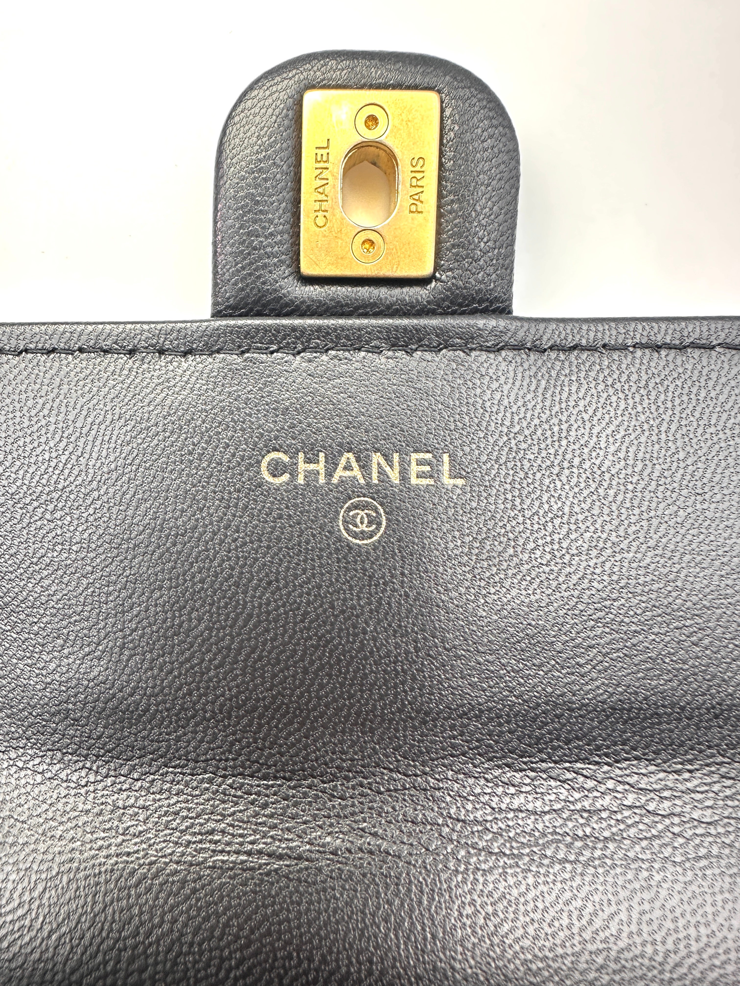 Chanel Chic Pearl Top Handle Wallet on Chain Black Shoulder Bag(29***05) CC1105