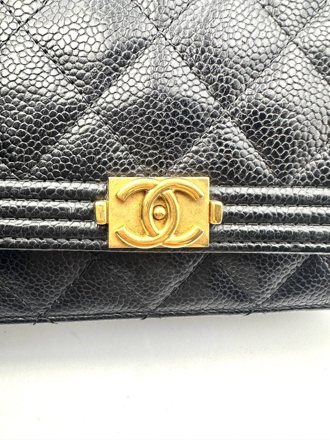 Chanel Boy Wallet on Chain WOC Black Lambskin Gold Hardware(22***89) CC1106