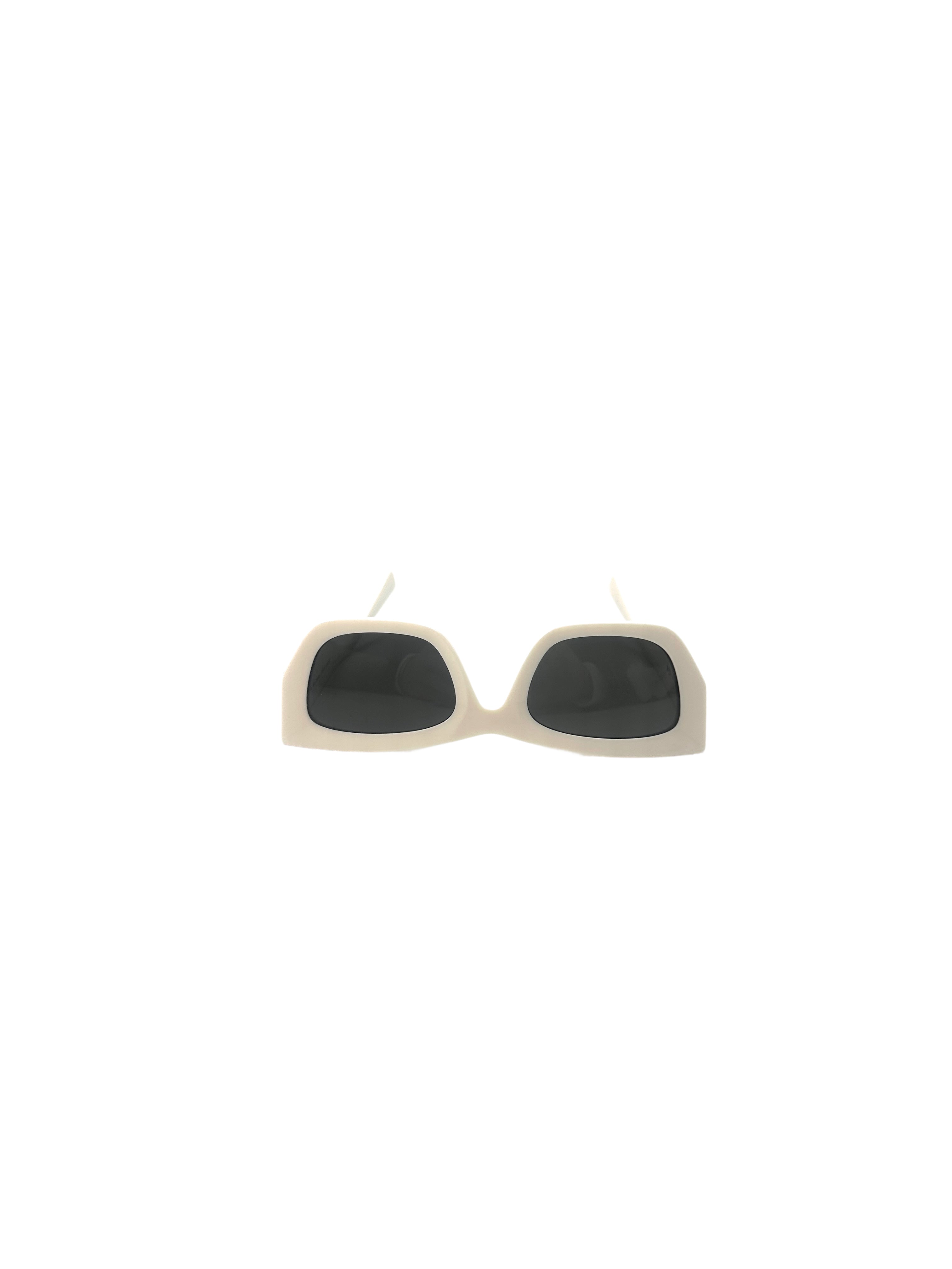 Miu Miu SMU 09W Acetate Rectangle Sunglasses White  MMG05