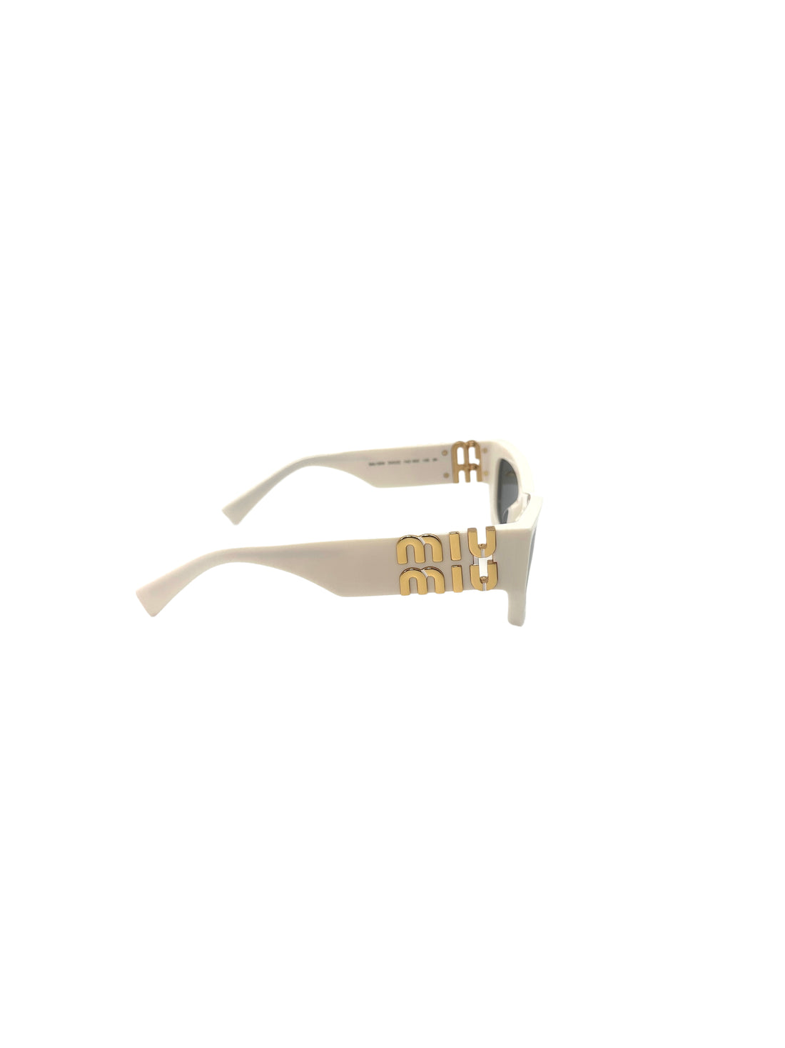 Miu Miu SMU 09W Acetate Rectangle Sunglasses White  MMG05