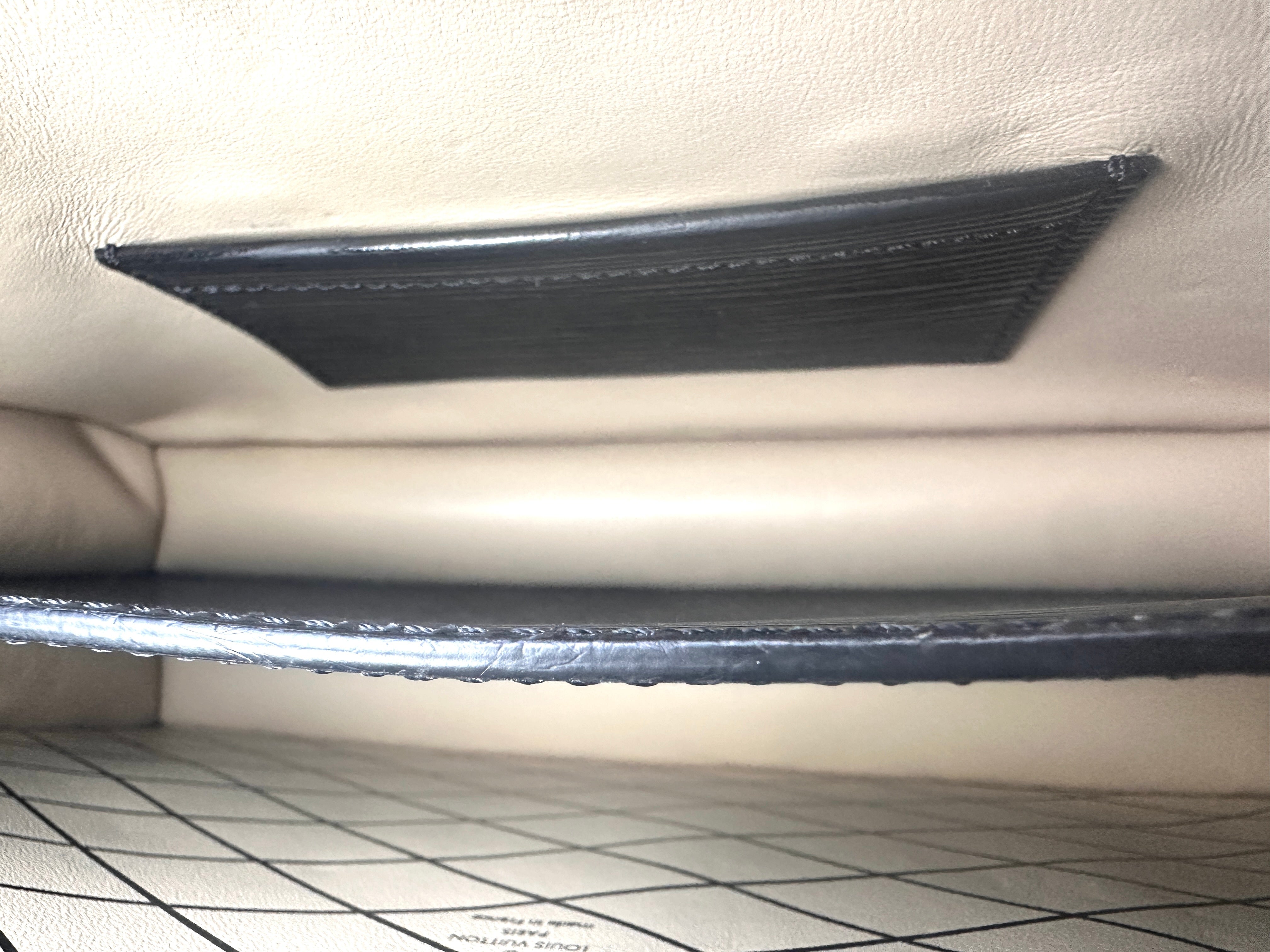 Louis Vuitton Black Epi Leather Trunk Clutch Petite Malle Bag LV1595