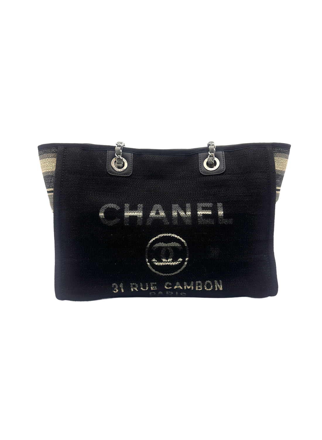 Chanel Deauville Black Medium Size Tote Bag(26***90) CC1109