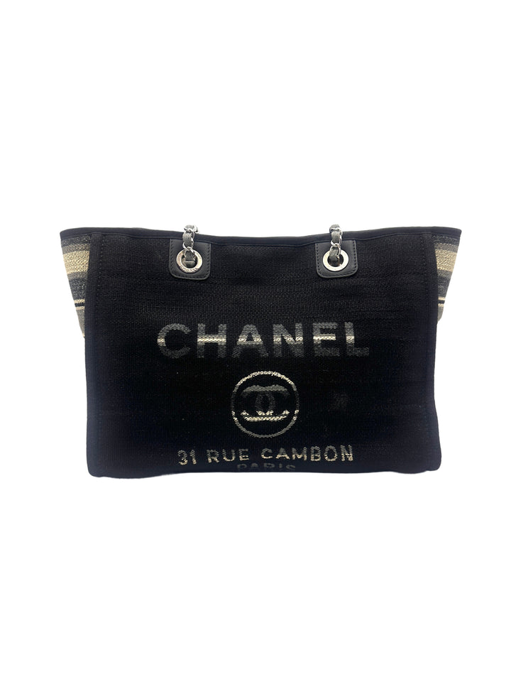 Chanel Deauville Black Medium Size Tote Bag(26***90) CC1109