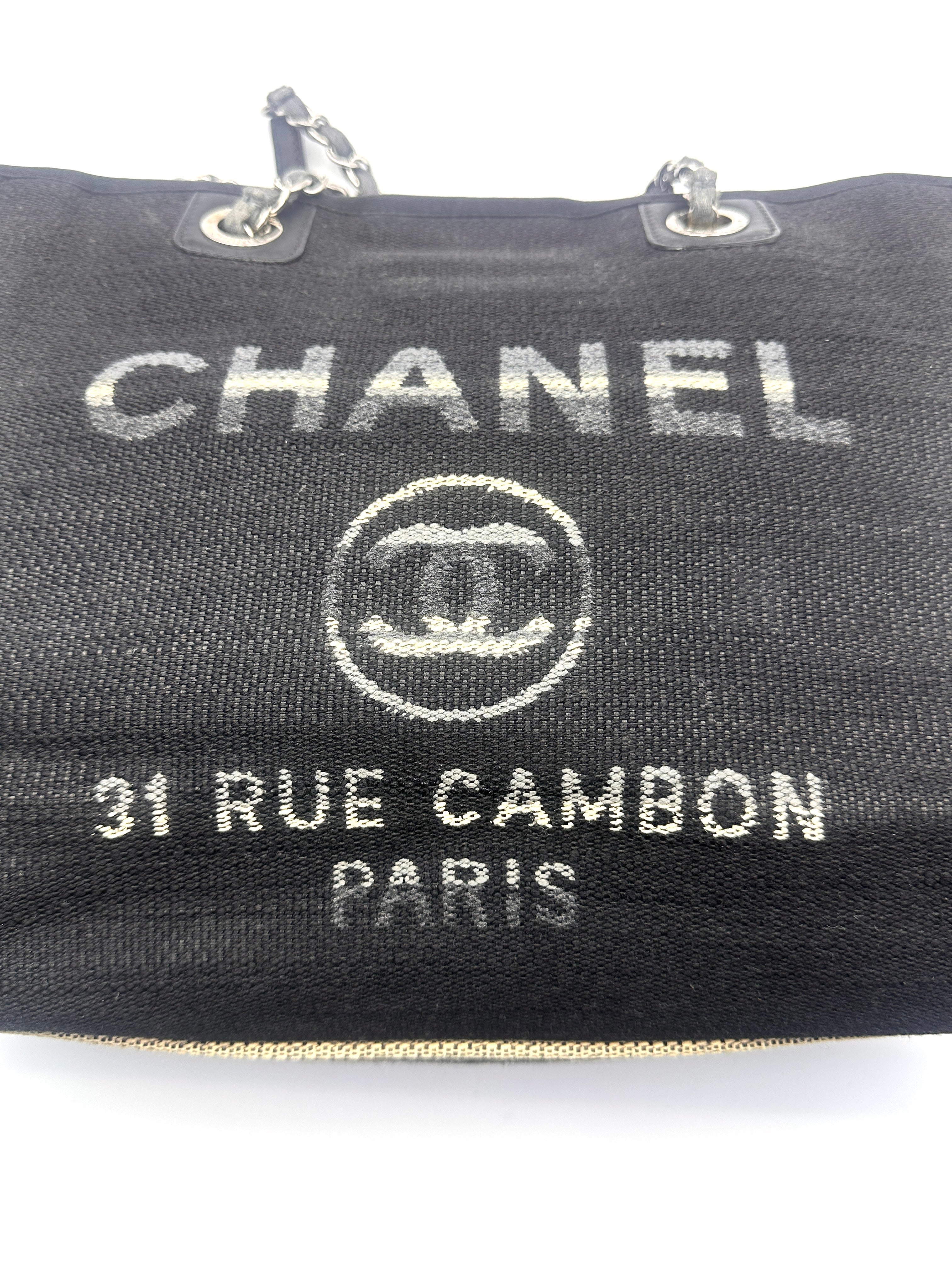 Chanel Deauville Black Medium Size Tote Bag(26***90) CC1109