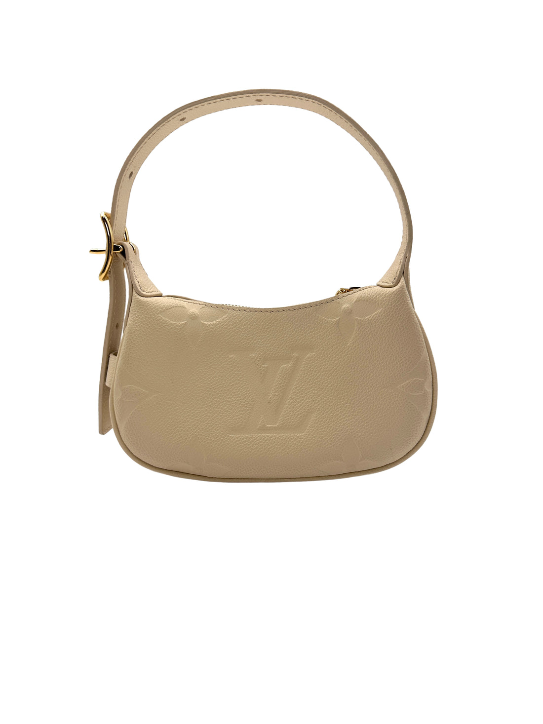 Louis Vuitton Monogram Empreinte Leather Mini Moon Bag Creamy White LV1596