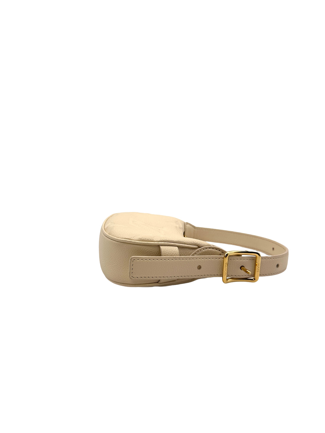 Louis Vuitton Monogram Empreinte Leather Mini Moon Bag Creamy White LV1596