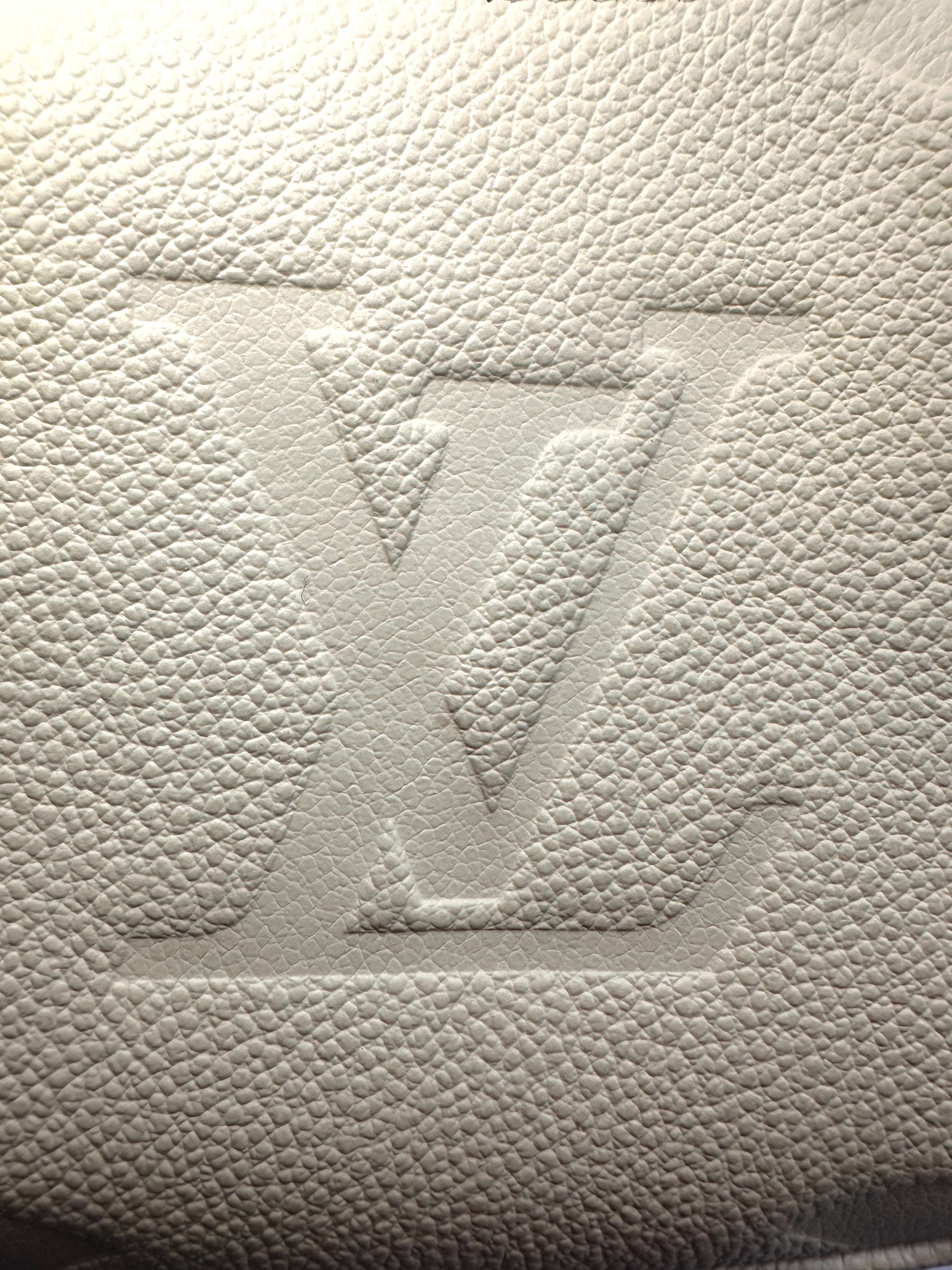 Louis Vuitton Monogram Empreinte Leather Mini Moon Bag Creamy White LV1596