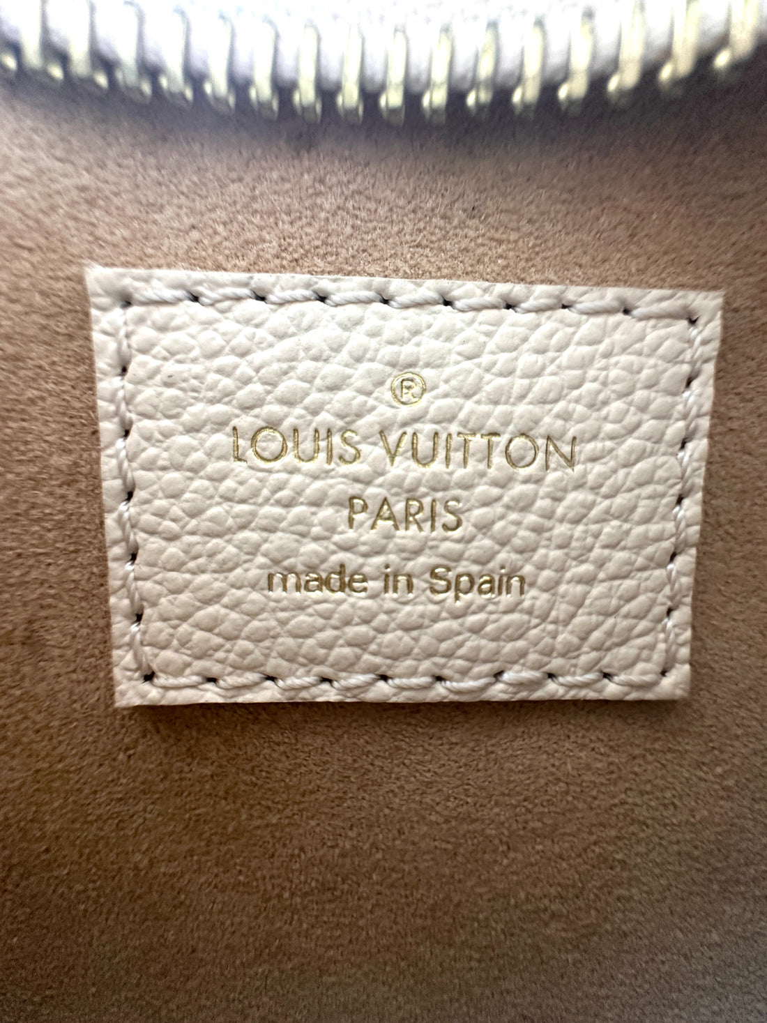 Louis Vuitton Monogram Empreinte Leather Mini Moon Bag Creamy White LV1596