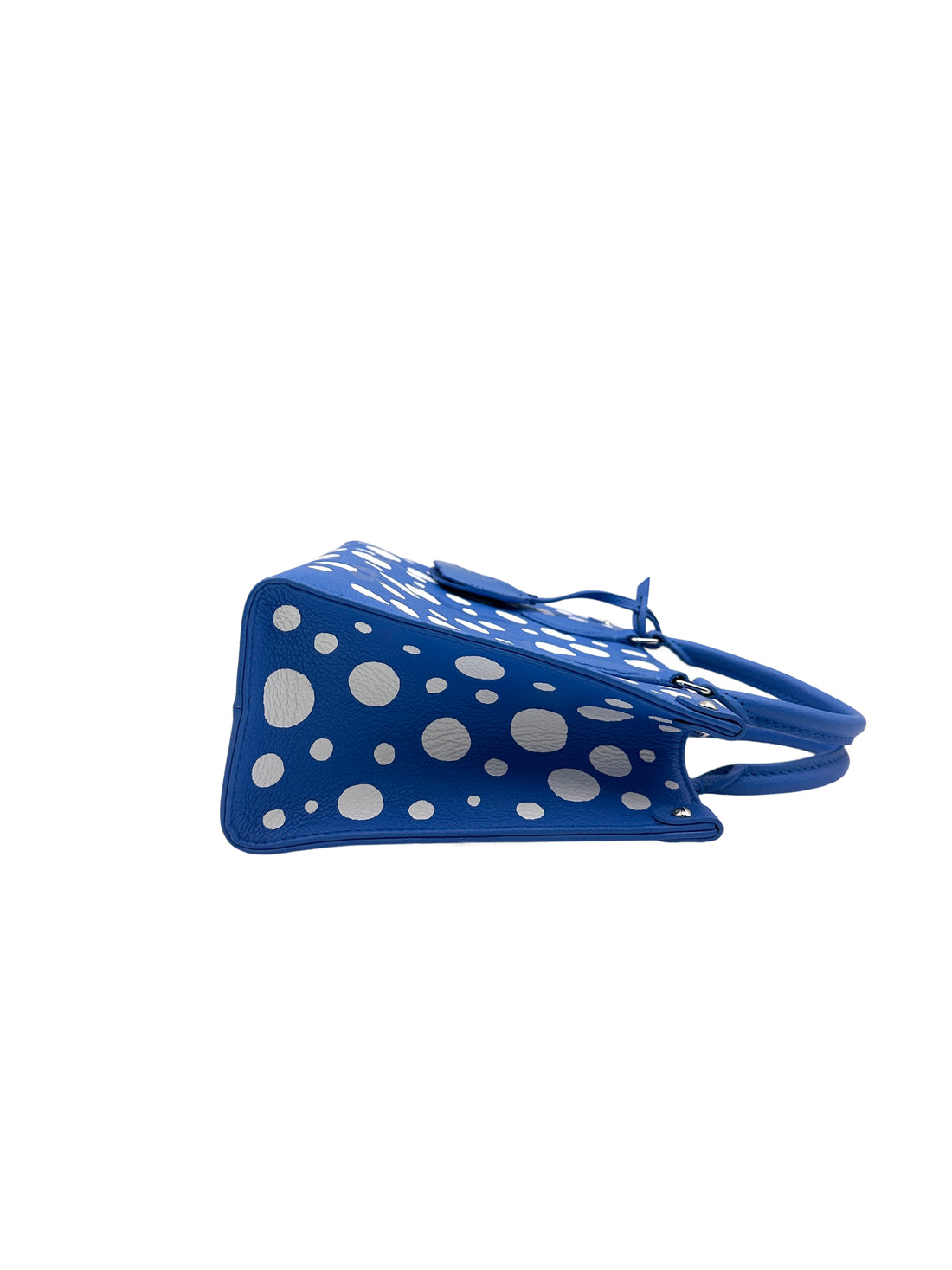 Louis Vuitton Yayoi Kusama Empreinte Monogram Giant OnTheGo PM Tote Bag Blue & White LV1599