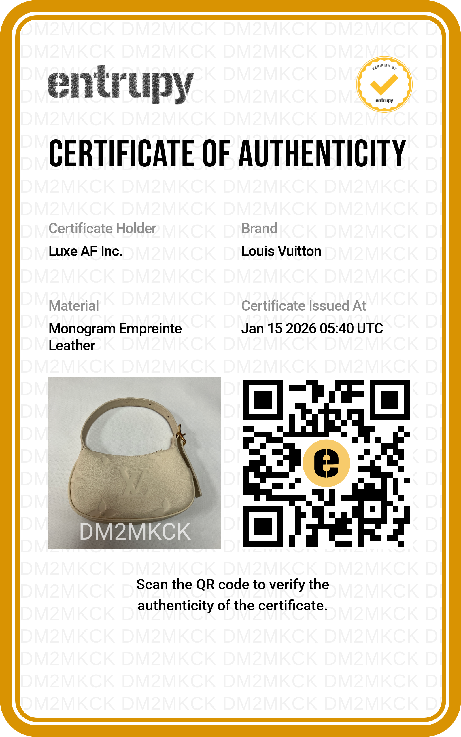 Louis Vuitton Monogram Empreinte Leather Mini Moon Bag Creamy White LV1596