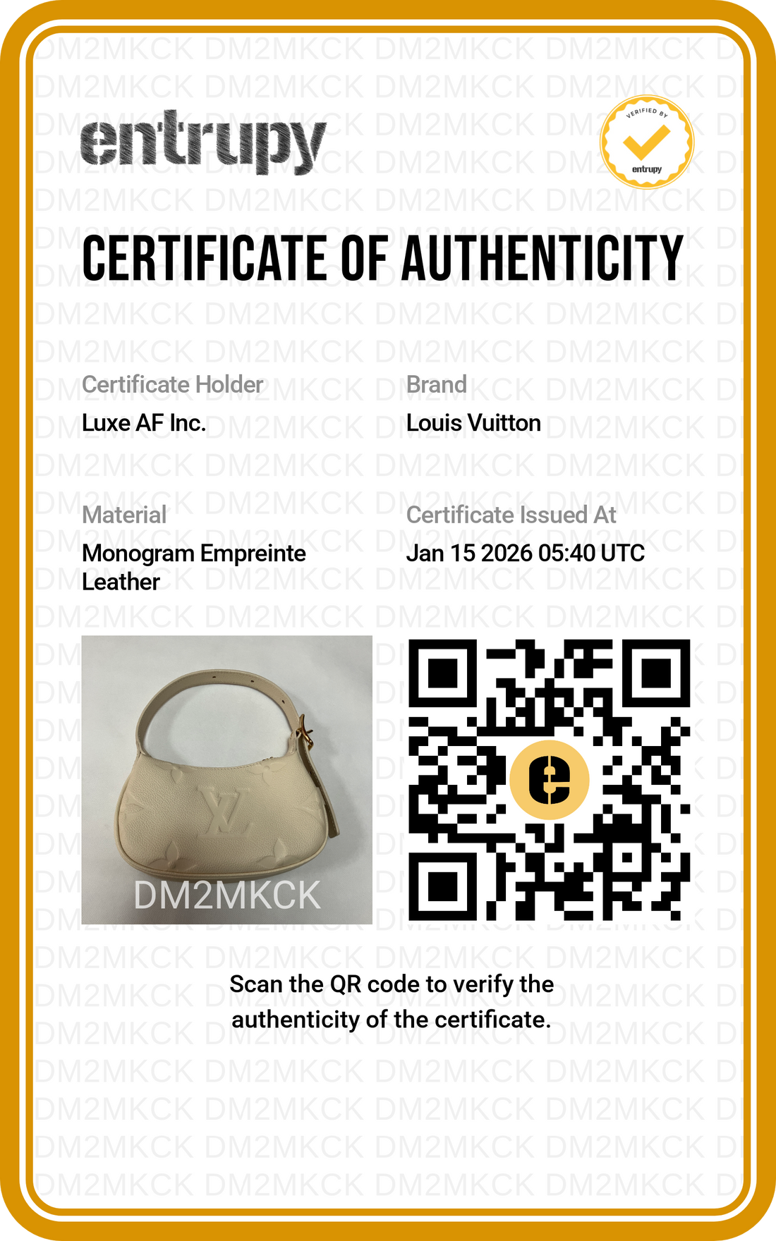 Louis Vuitton Monogram Empreinte Leather Mini Moon Bag Creamy White LV1596
