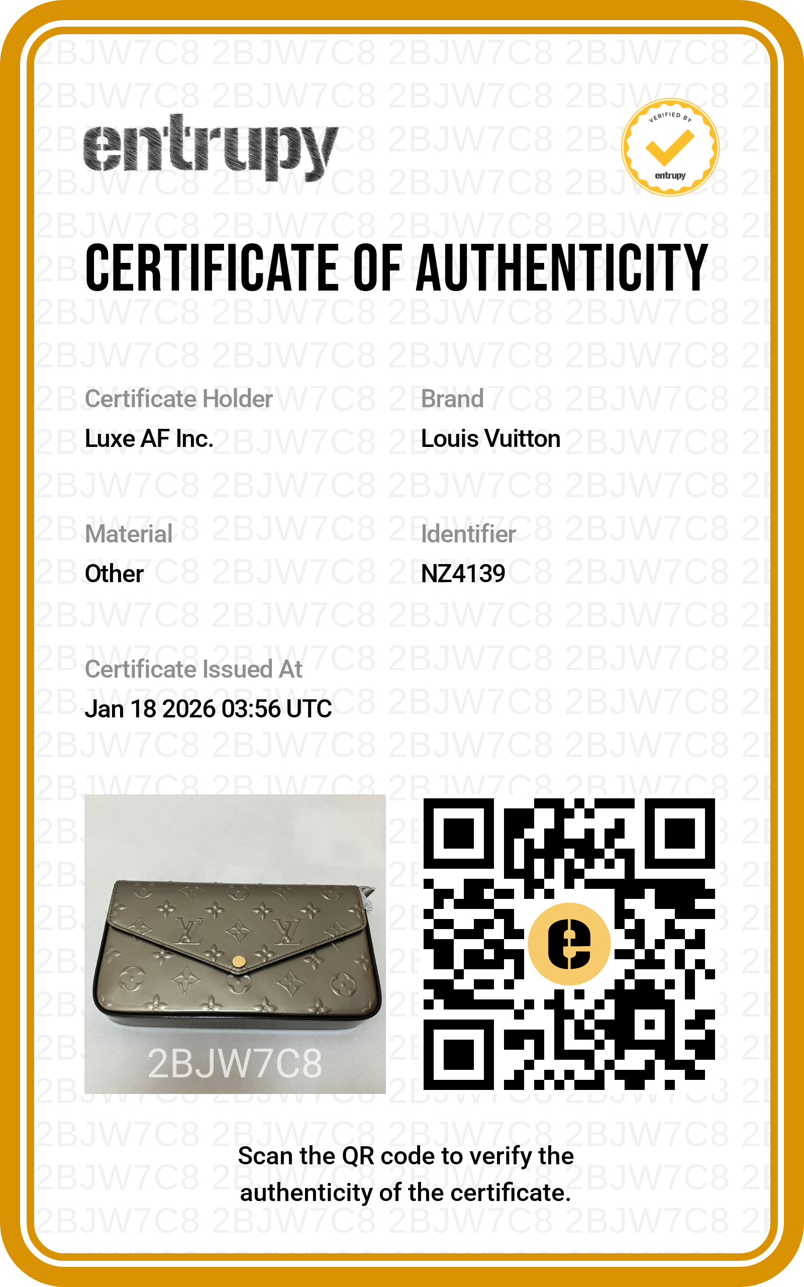 Louis Vuitton Monogram Vernis Felicie Pochette Bag LV1654