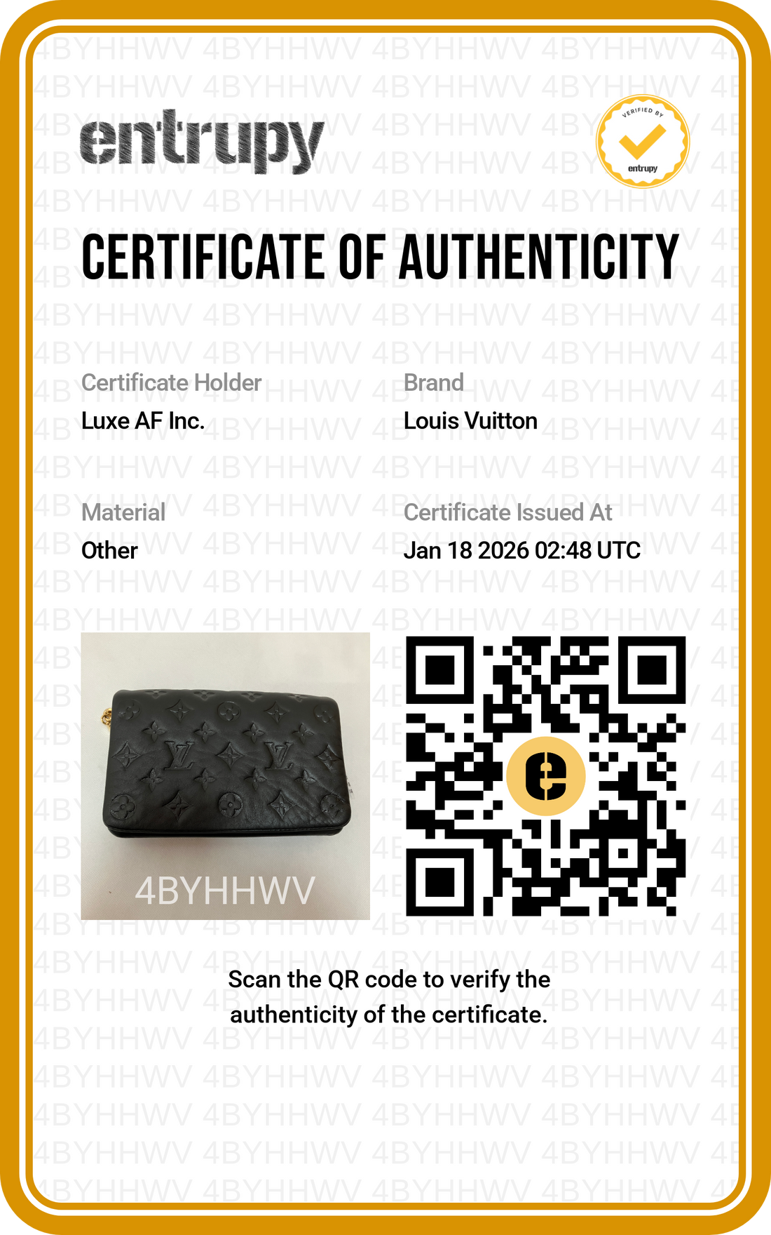 Louis Vuitton Pochette Coussin Black Monogram Leather Shoulder Bag LV1651