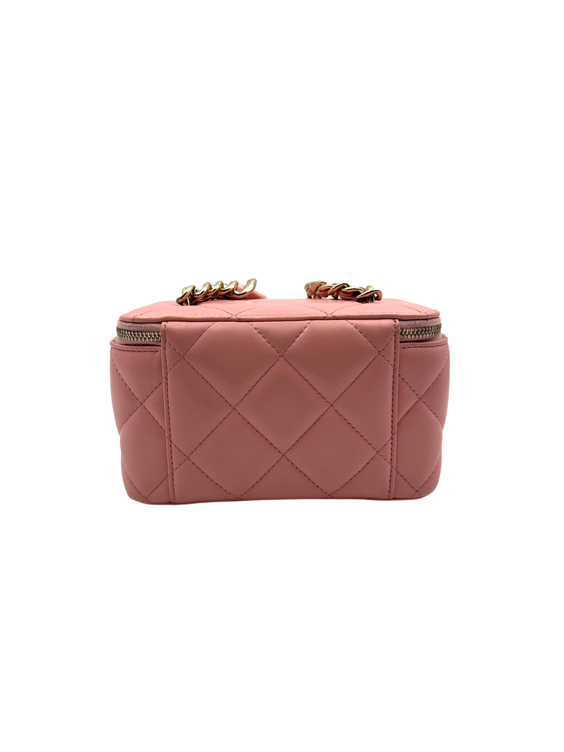 Chanel Pink Lambskin Vanity Case with Chain Bag(31***53) CC1118