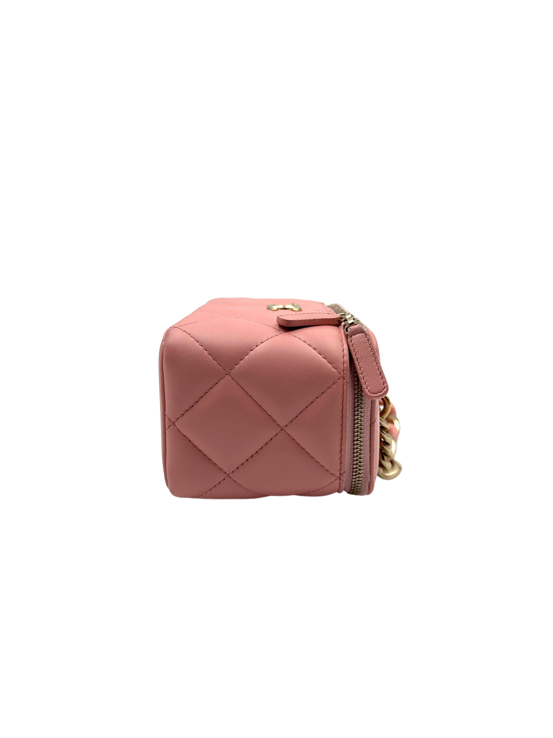 Chanel Pink Lambskin Vanity Case with Chain Bag(31***53) CC1118