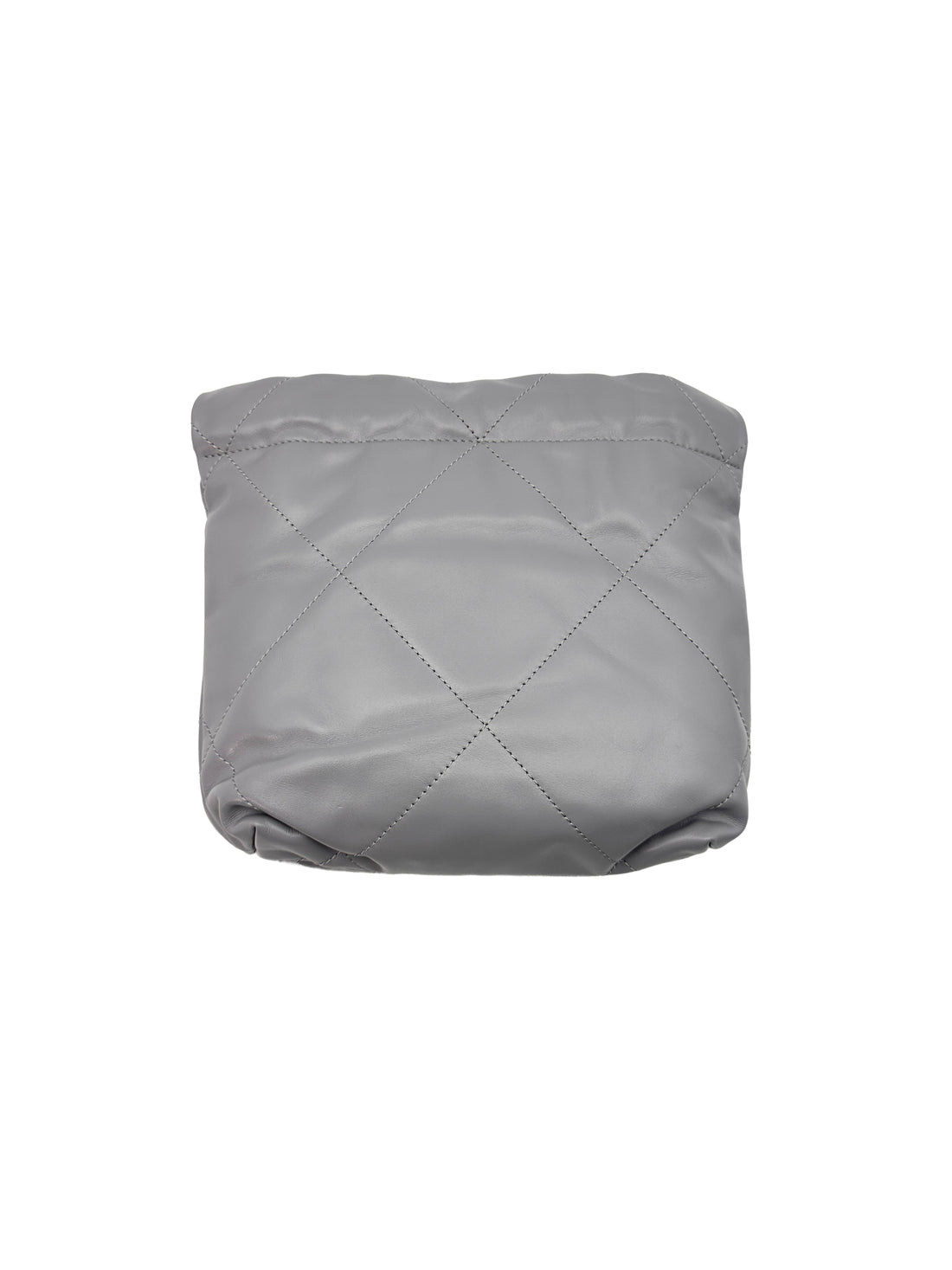 Chanel Grey Quilted Leather Mini 22 Chic Trash Bag (U6***A4) CC1115