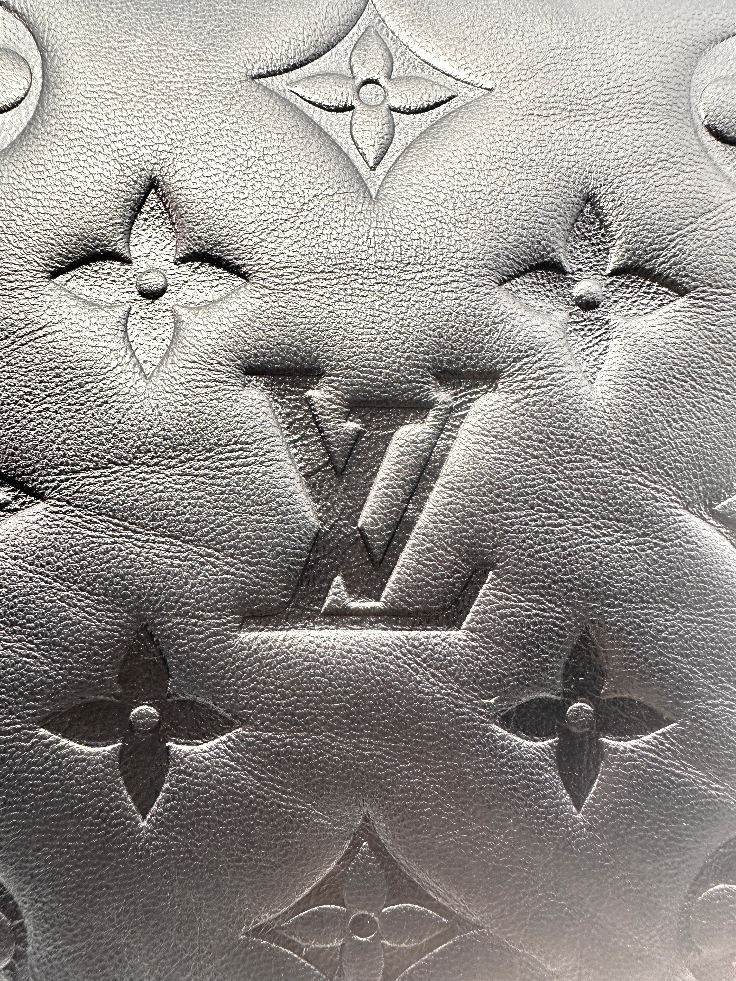 Louis Vuitton Pochette Coussin Black Monogram Leather Shoulder Bag LV1651