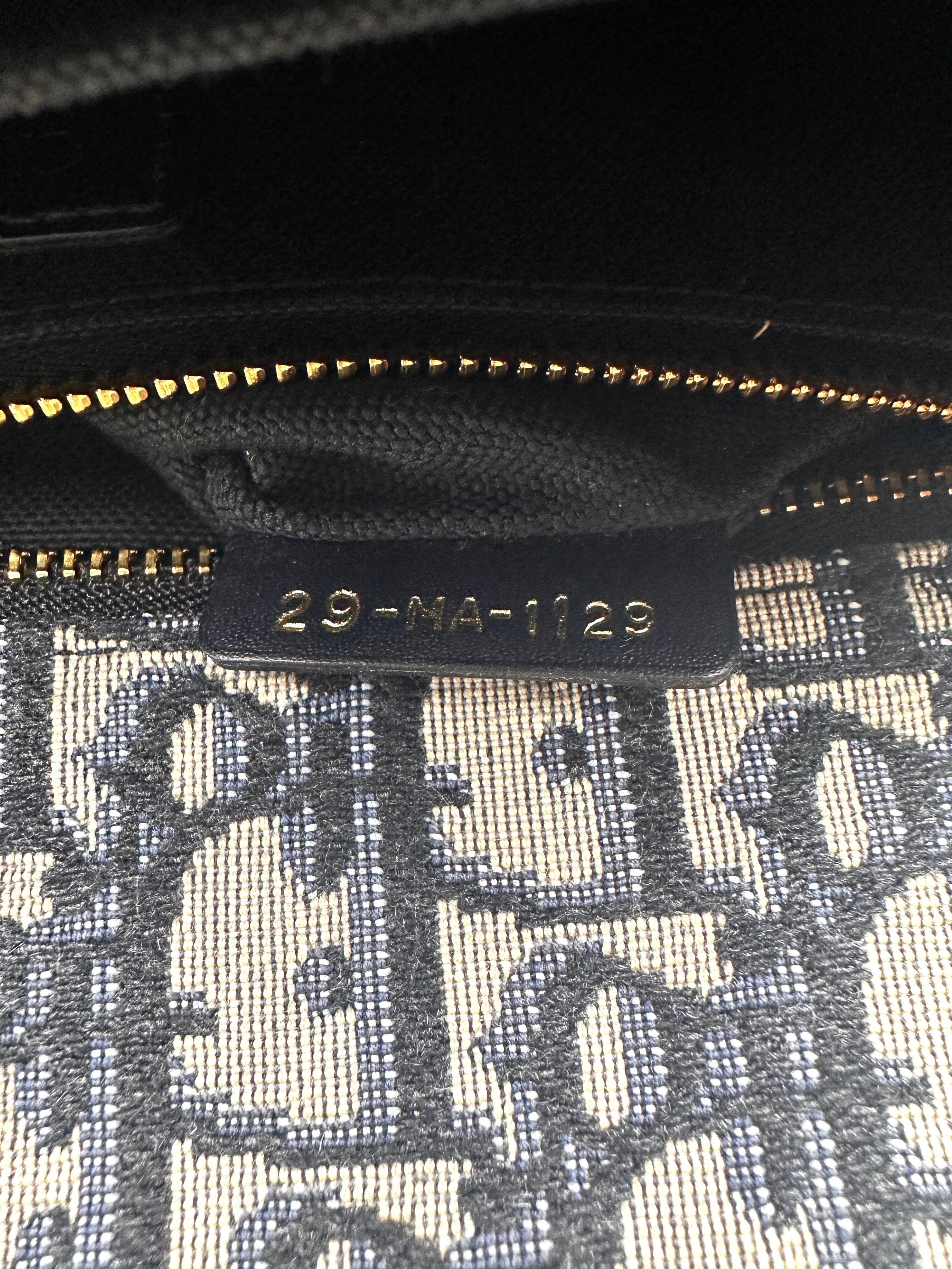 Christian Dior Blue Oblique Jacquard 3D Montaigne Medium Shoulder Bag DR370