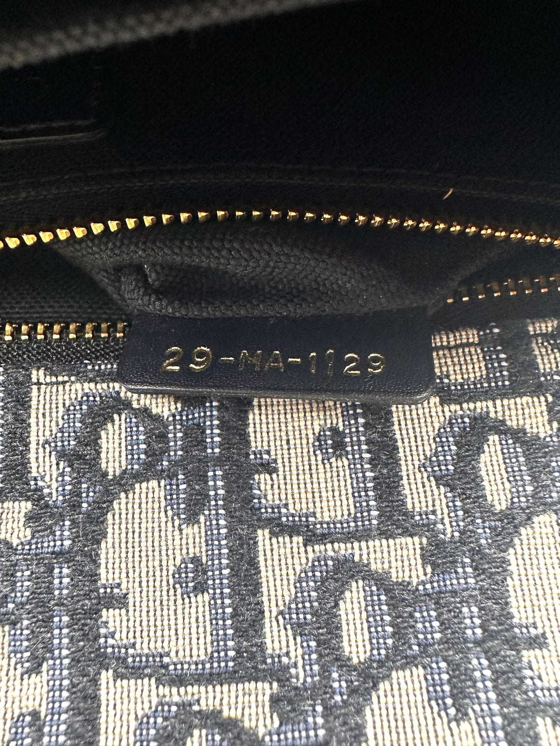 Christian Dior Blue Oblique Jacquard 3D Montaigne Medium Shoulder Bag DR370