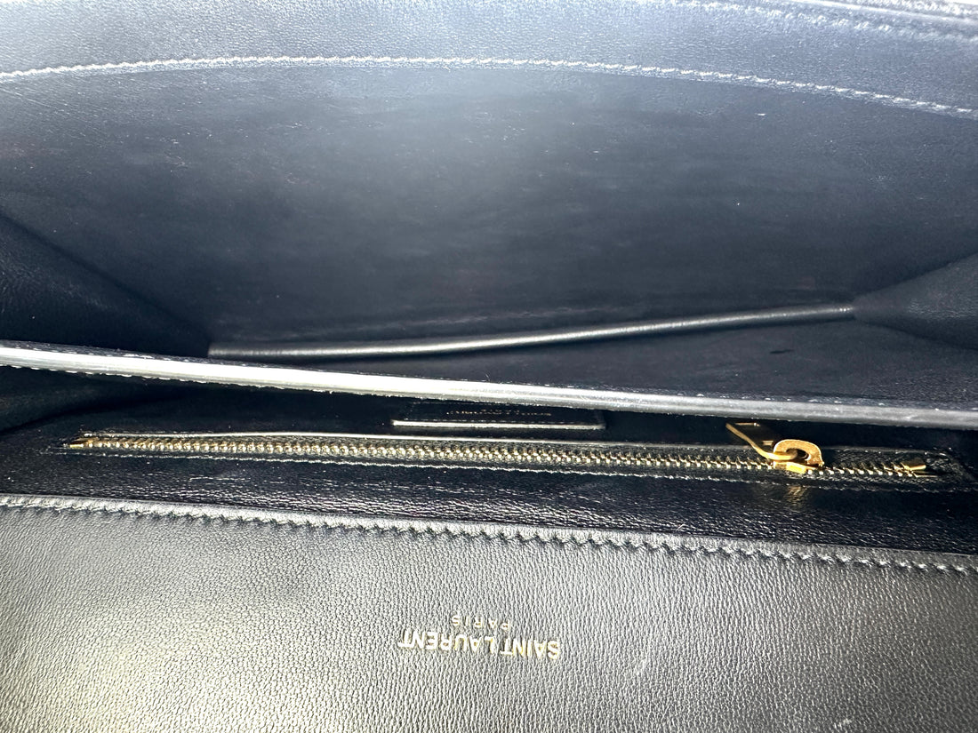 Saint Laurent Gaby Satchel Quilted Leather Shoulder Bag SL151