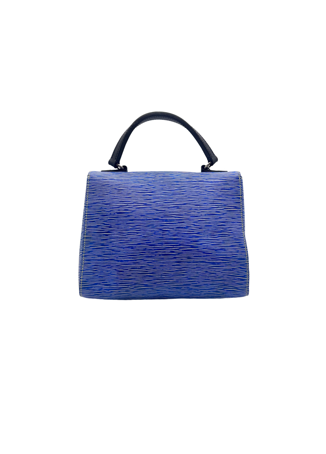 Louis Vuitton Cluny Denim Light Epi Leather Top Handle Bag LV1671
