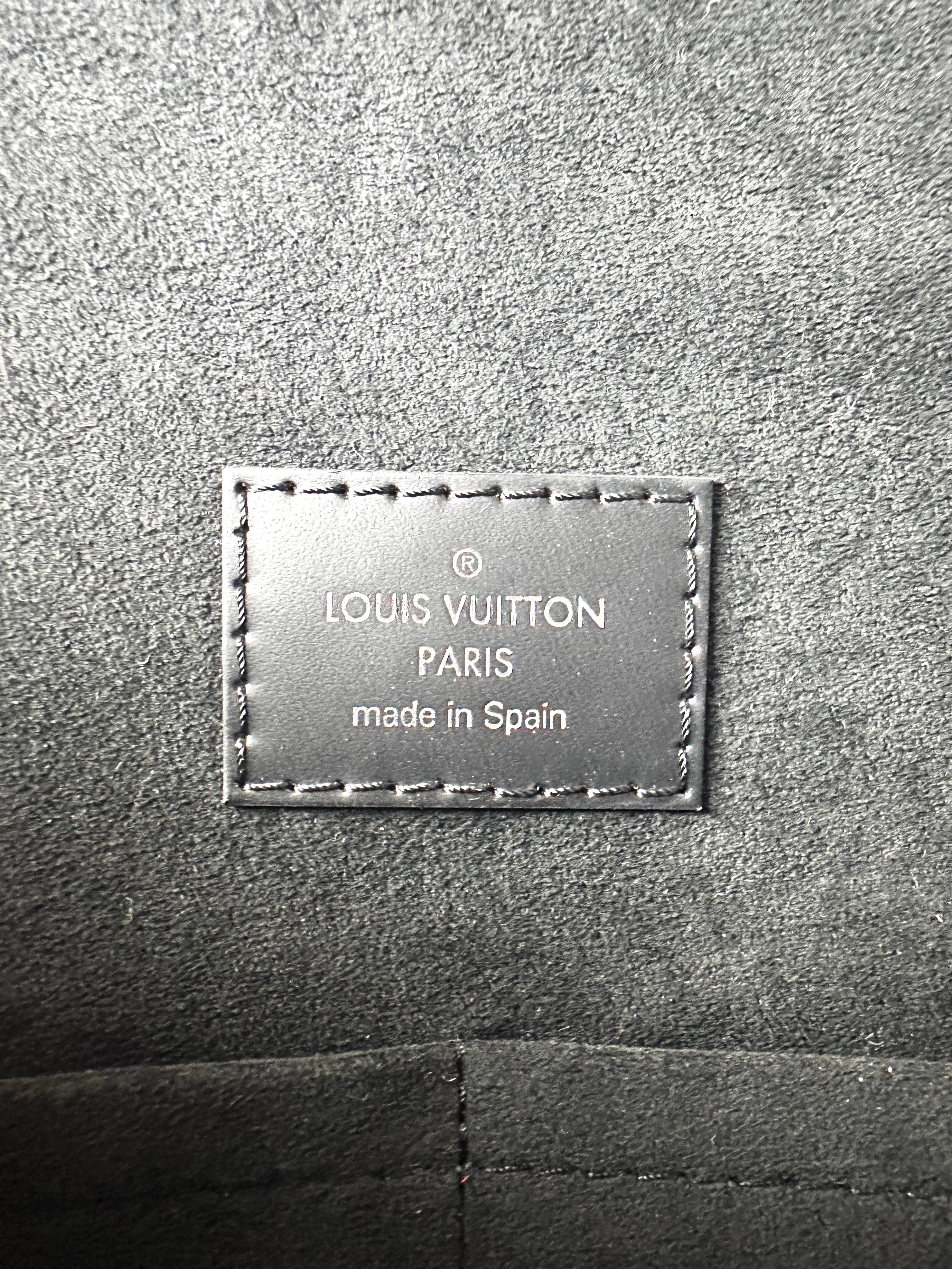 Louis Vuitton Cluny Denim Light Epi Leather Top Handle Bag LV1671