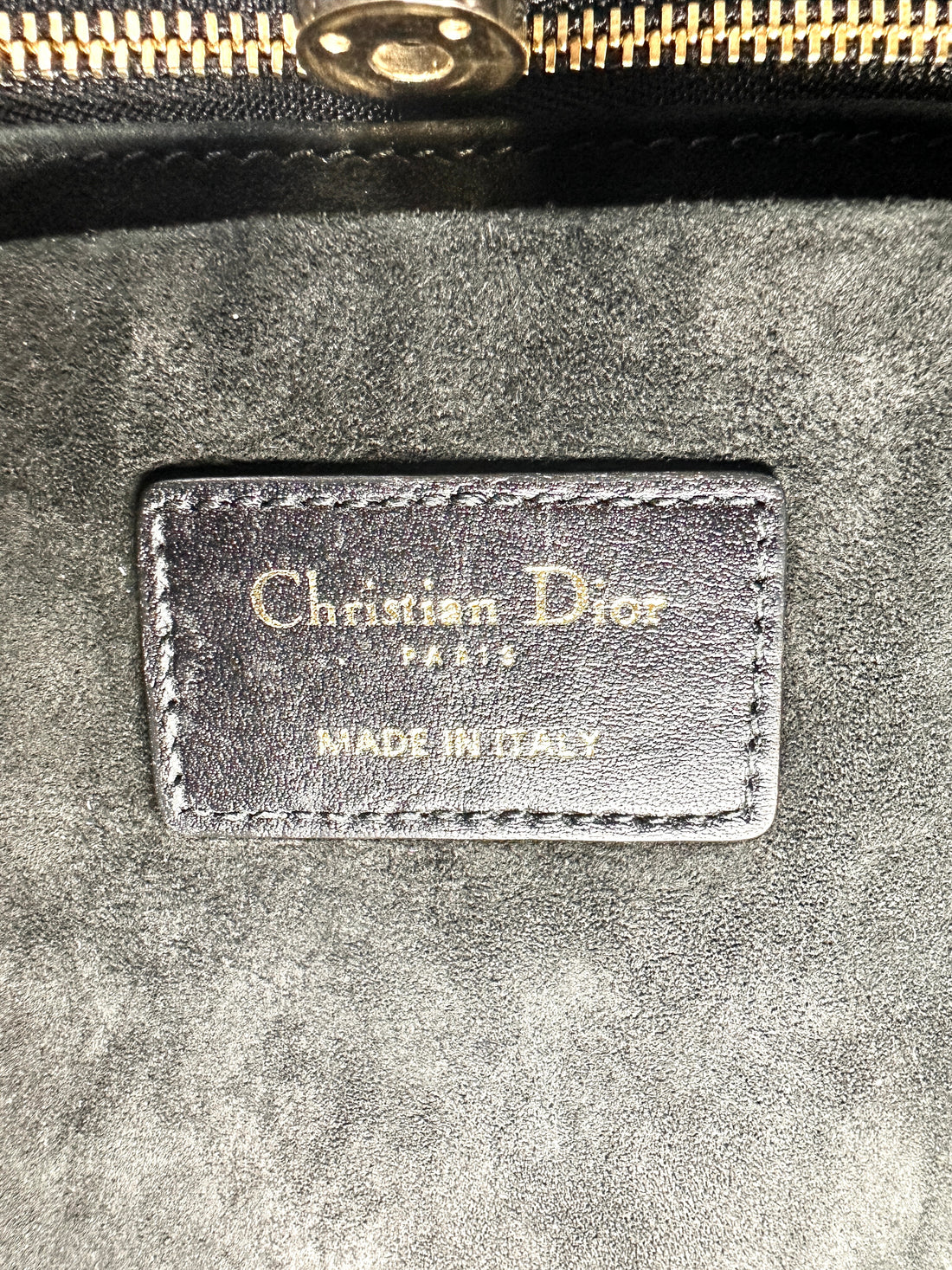 Christian Dior Essential Archicannage Quilted Leather Tote Bag Black DR379