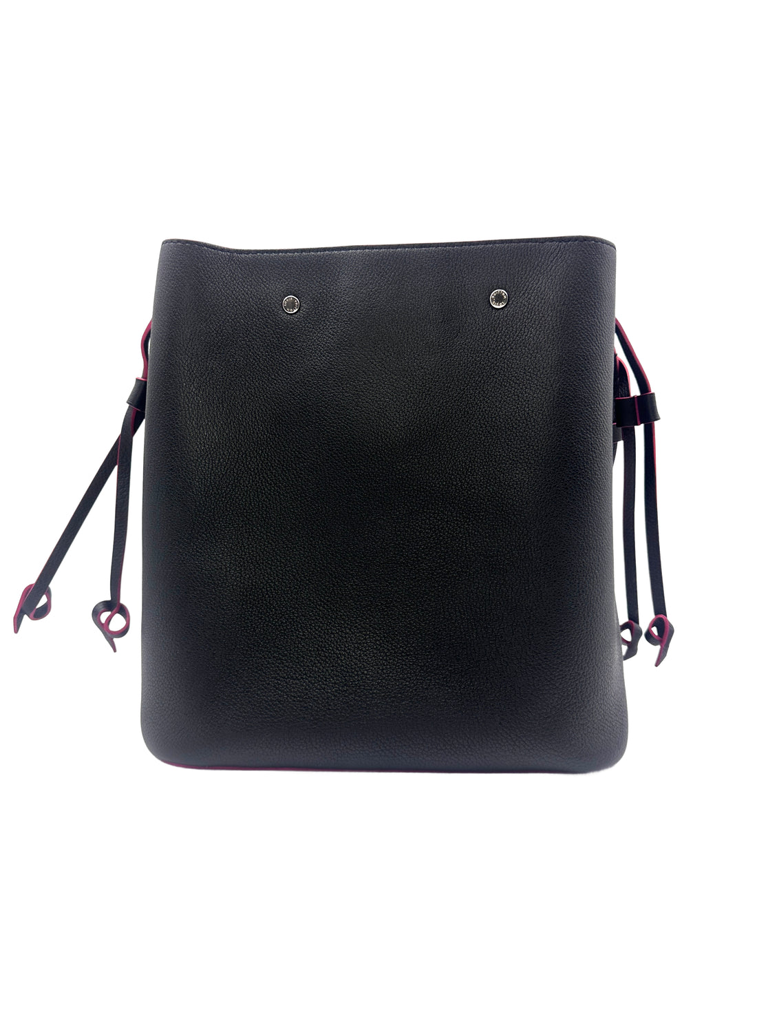 Louis Vuitton Black Taurillon Lockme Bucket Bag LV1672