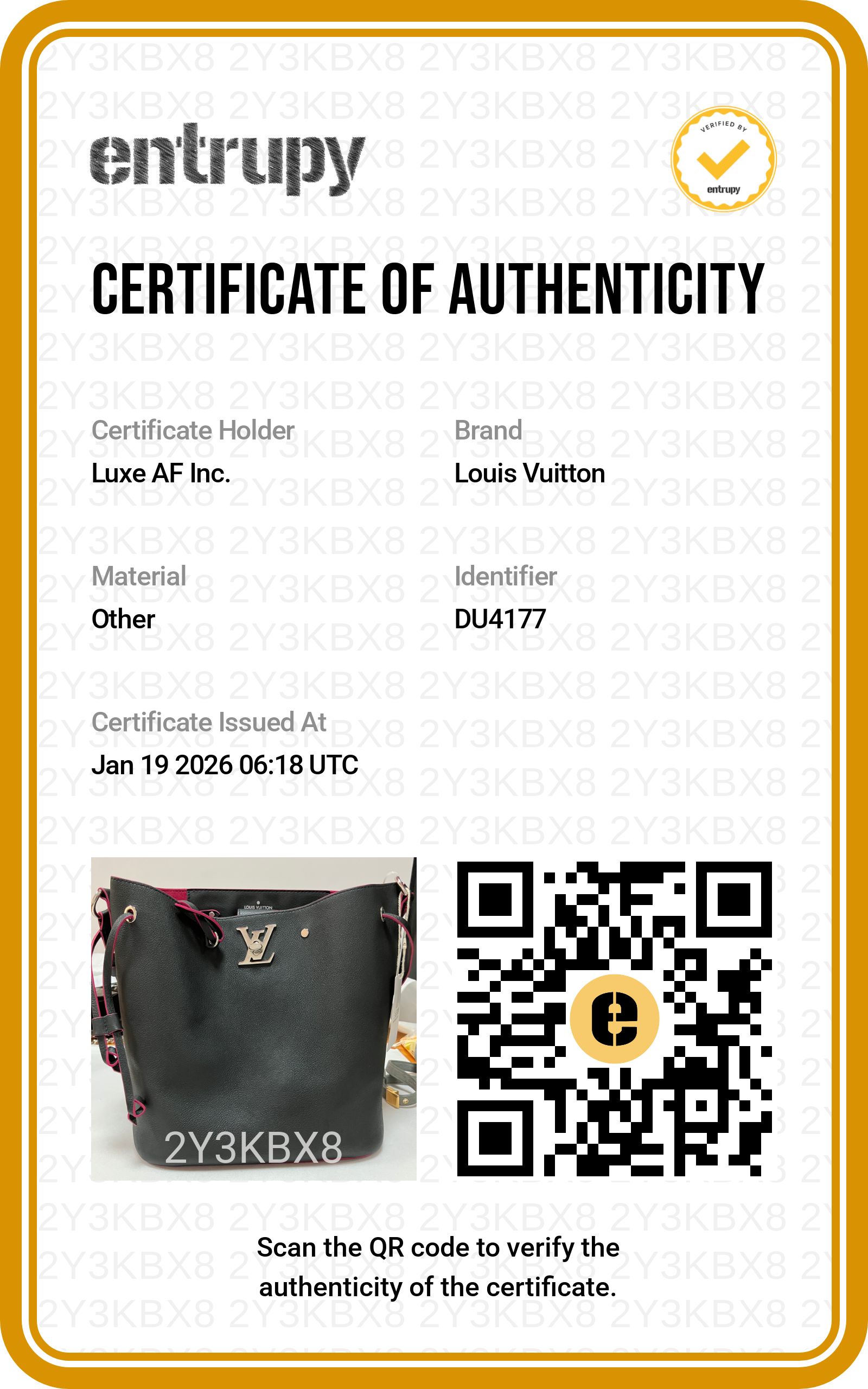Louis Vuitton Black Taurillon Lockme Bucket Bag LV1672