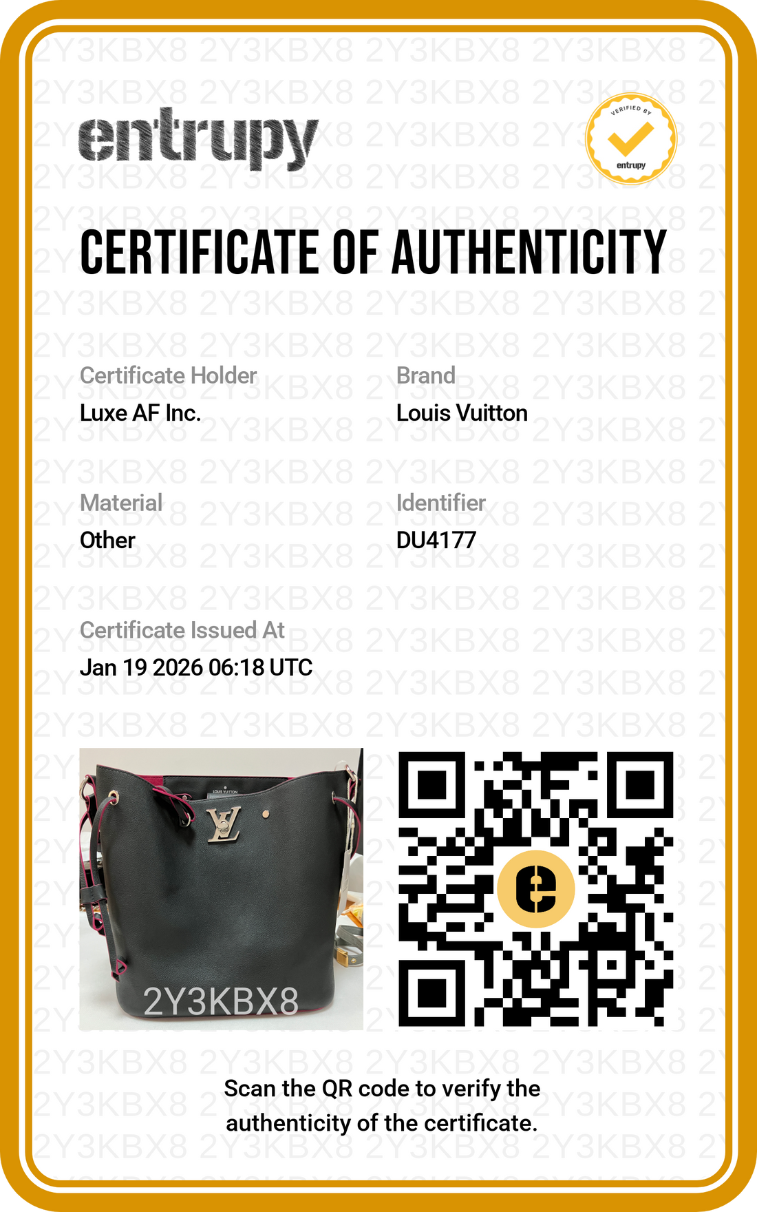 Louis Vuitton Black Taurillon Lockme Bucket Bag LV1672