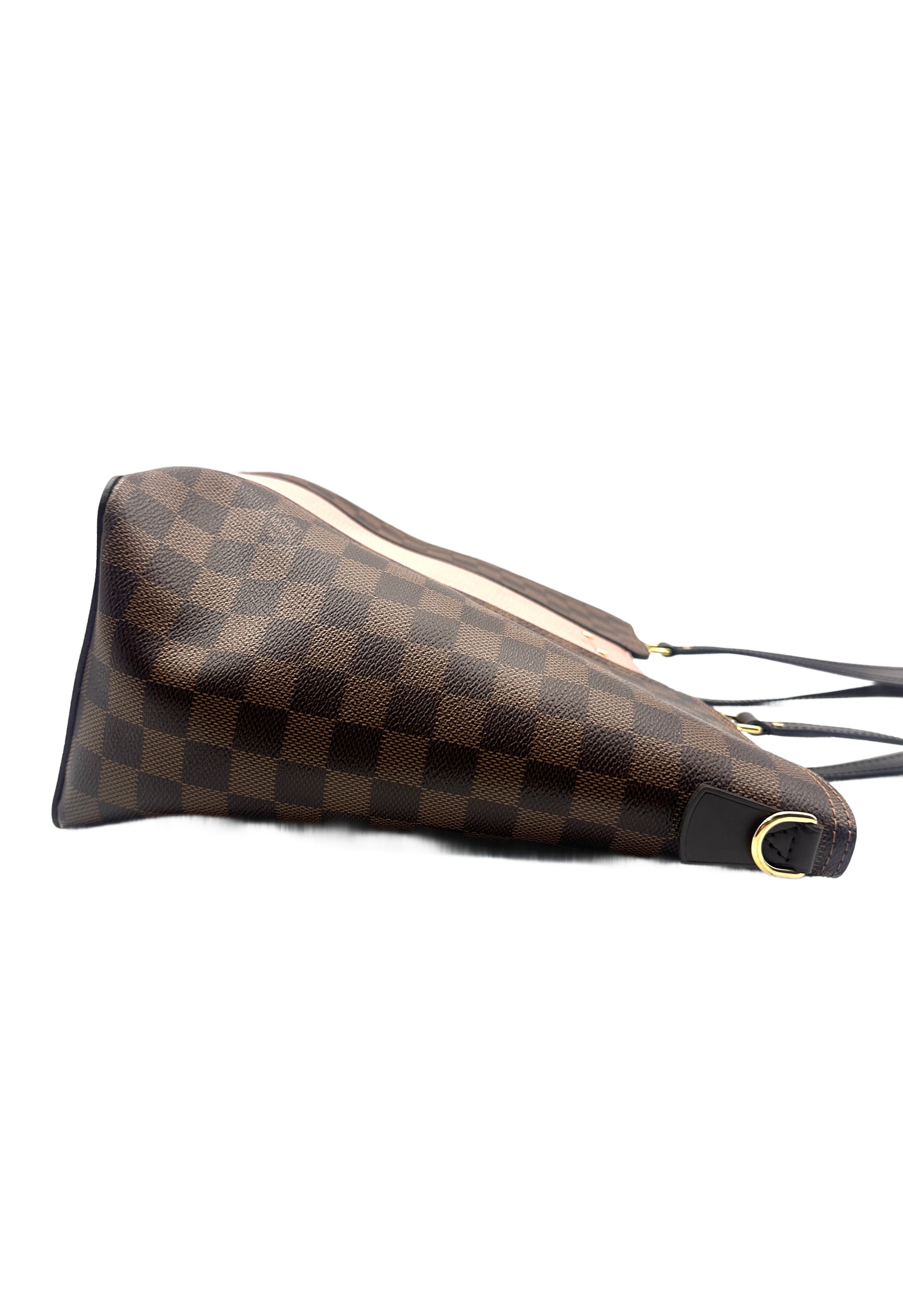 Louis Vuitton Jersey Damier Ebene Tote Bag Brown/Pink LV1666