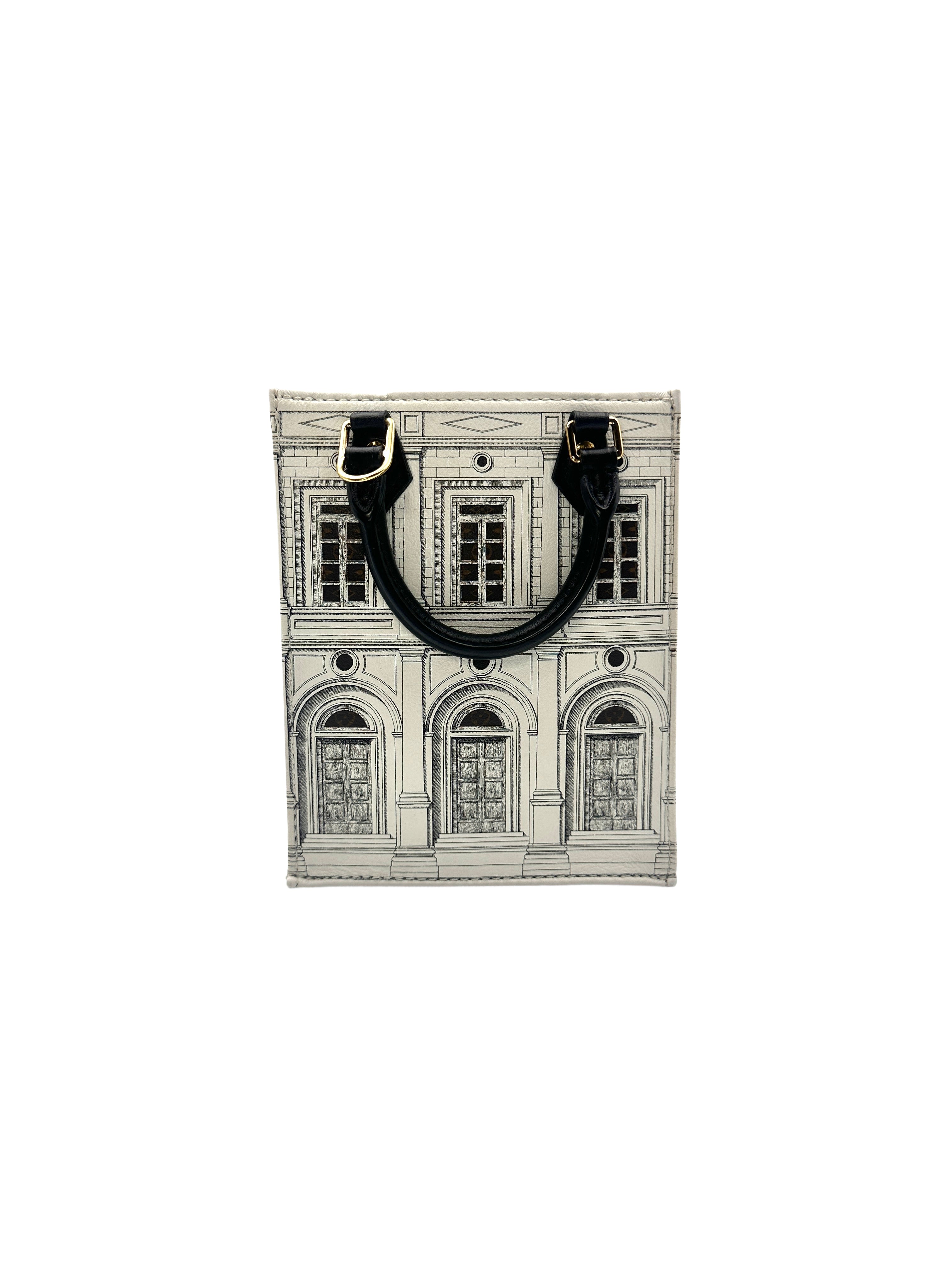 Louis Vuitton Fornasetti Architettura Petti Sac Plat Bag LV1664